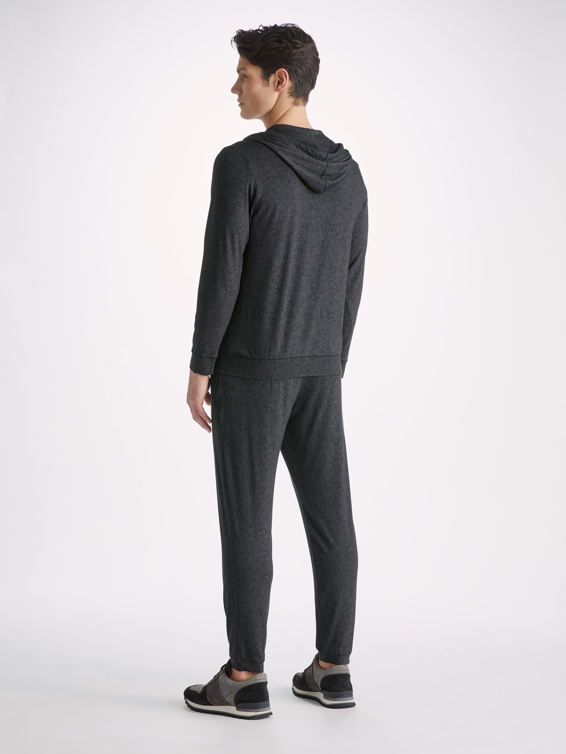 Men's Hoodie London 10 Micro Modal Black
