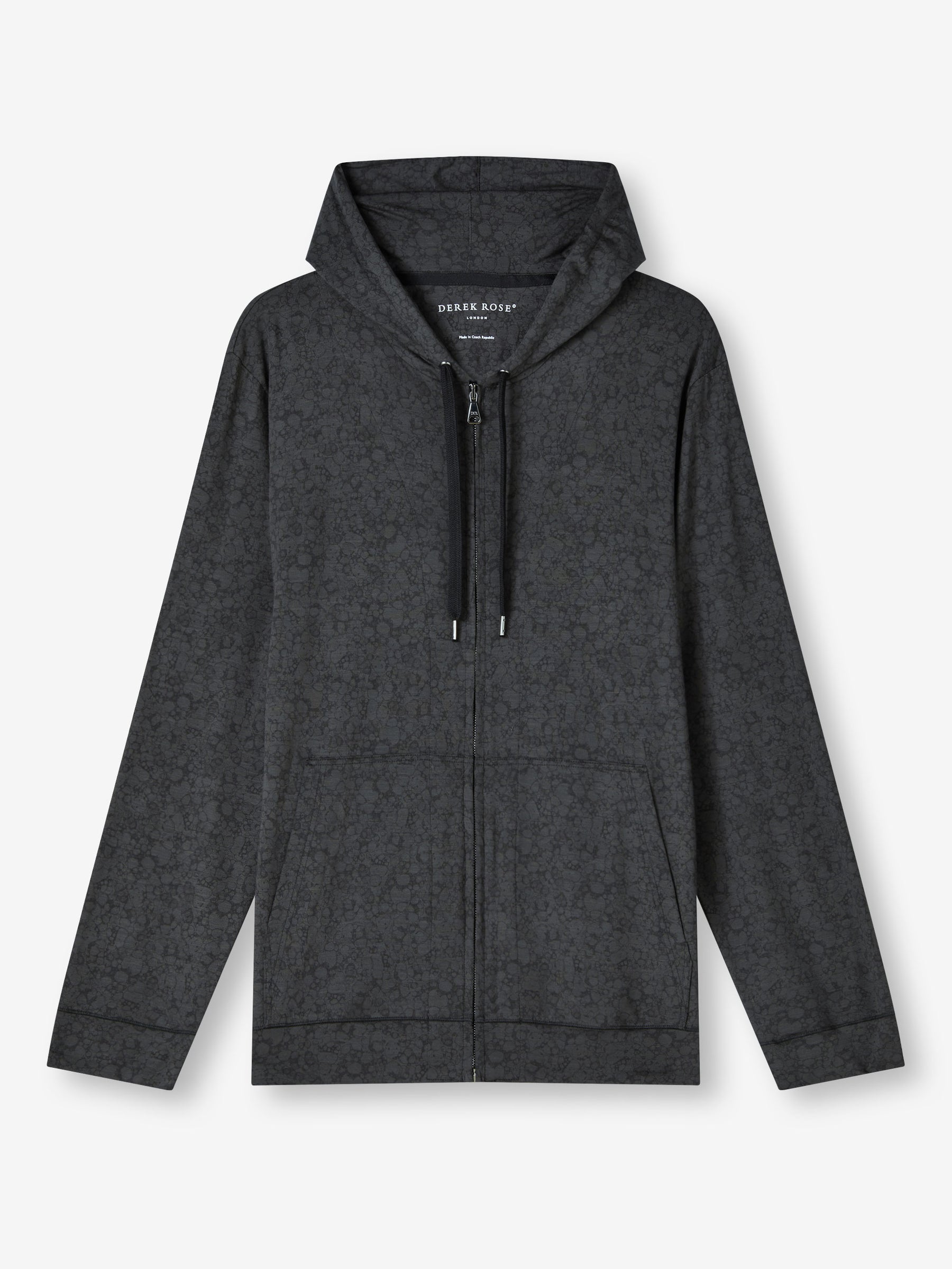 Men's Hoodie London 10 Micro Modal Black