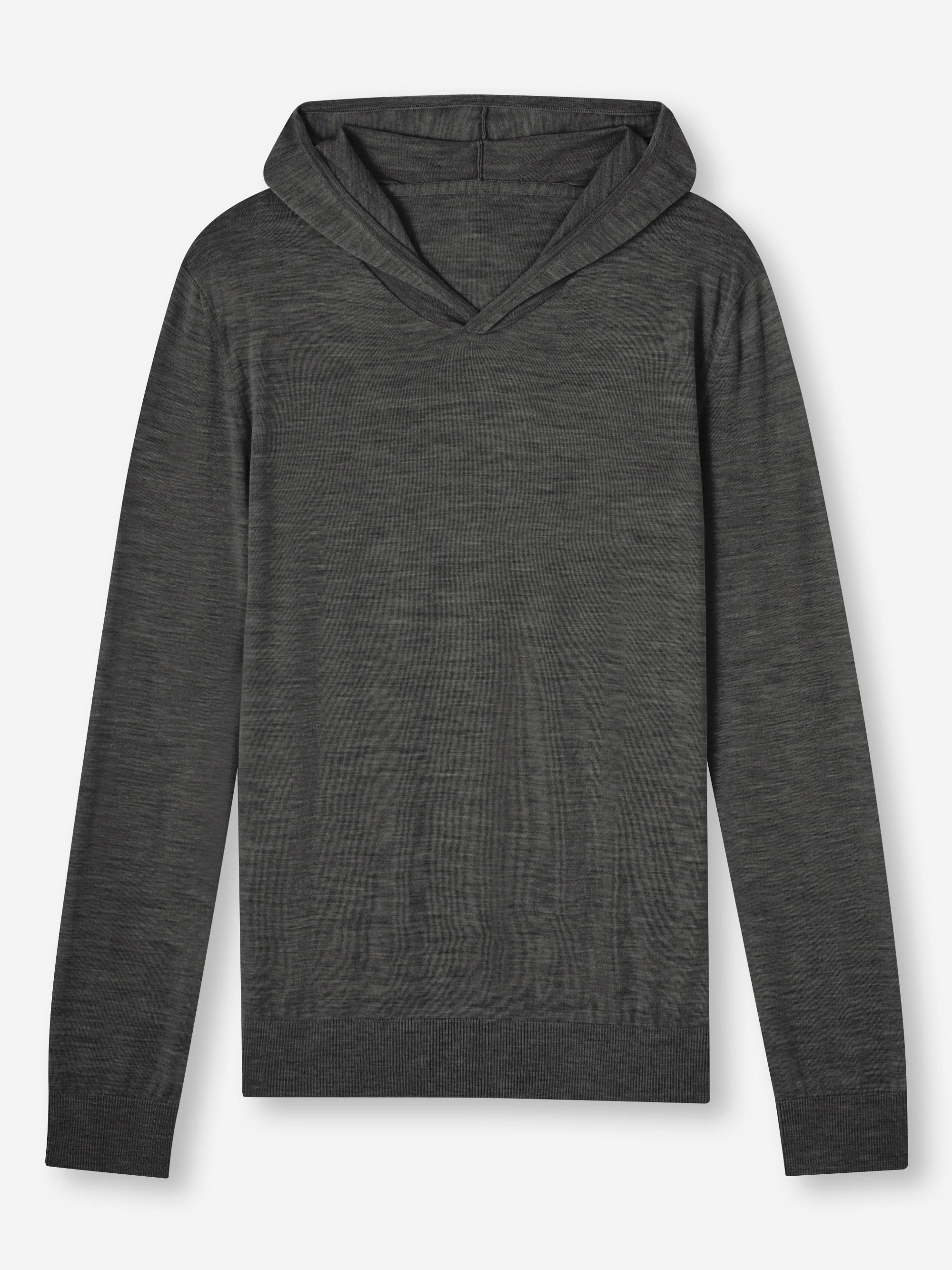 Men's Hoodie Orson Merino Wool Charcoal