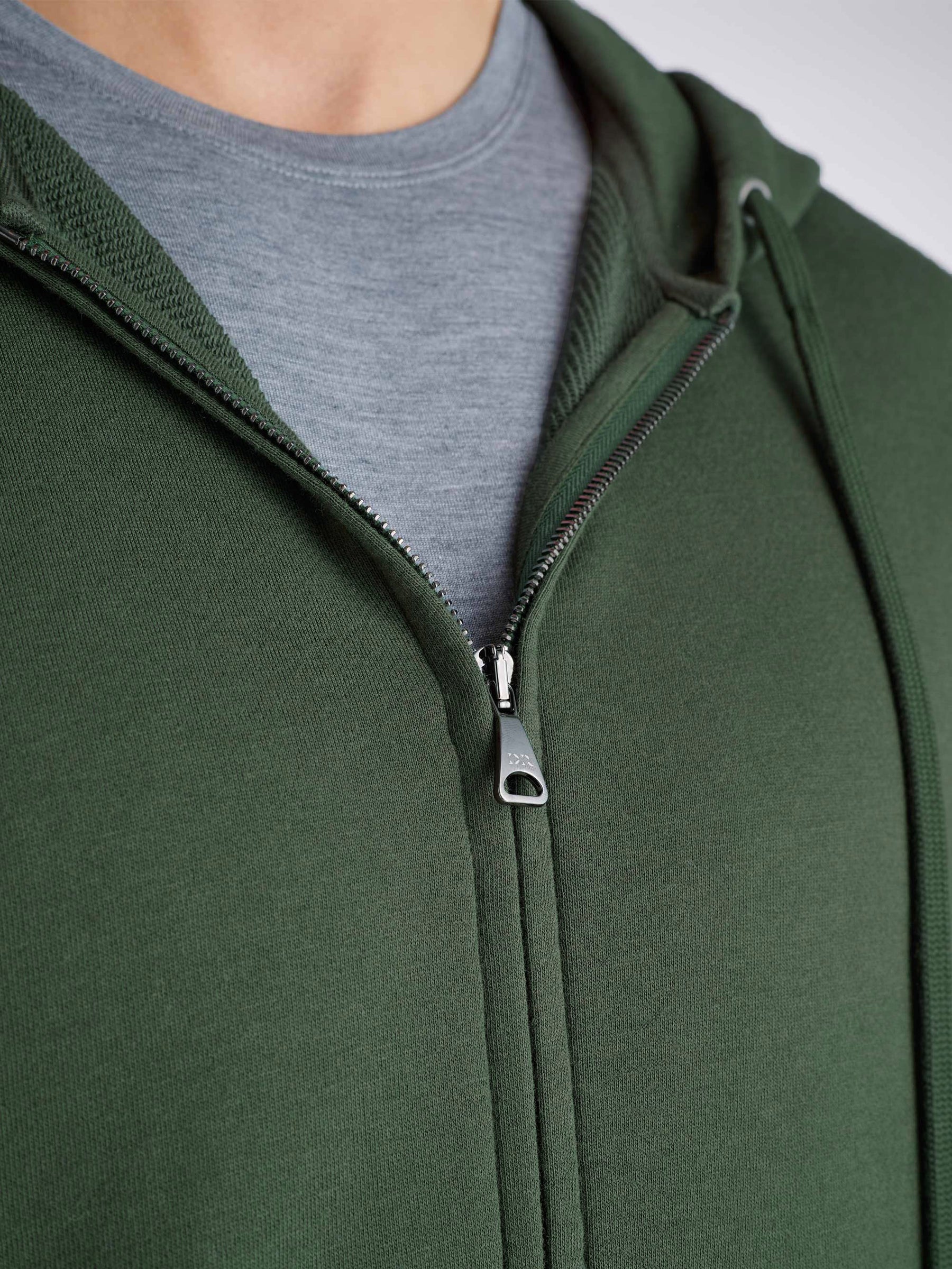 Men's Hoodie Quinn Cotton Modal Hunter Green