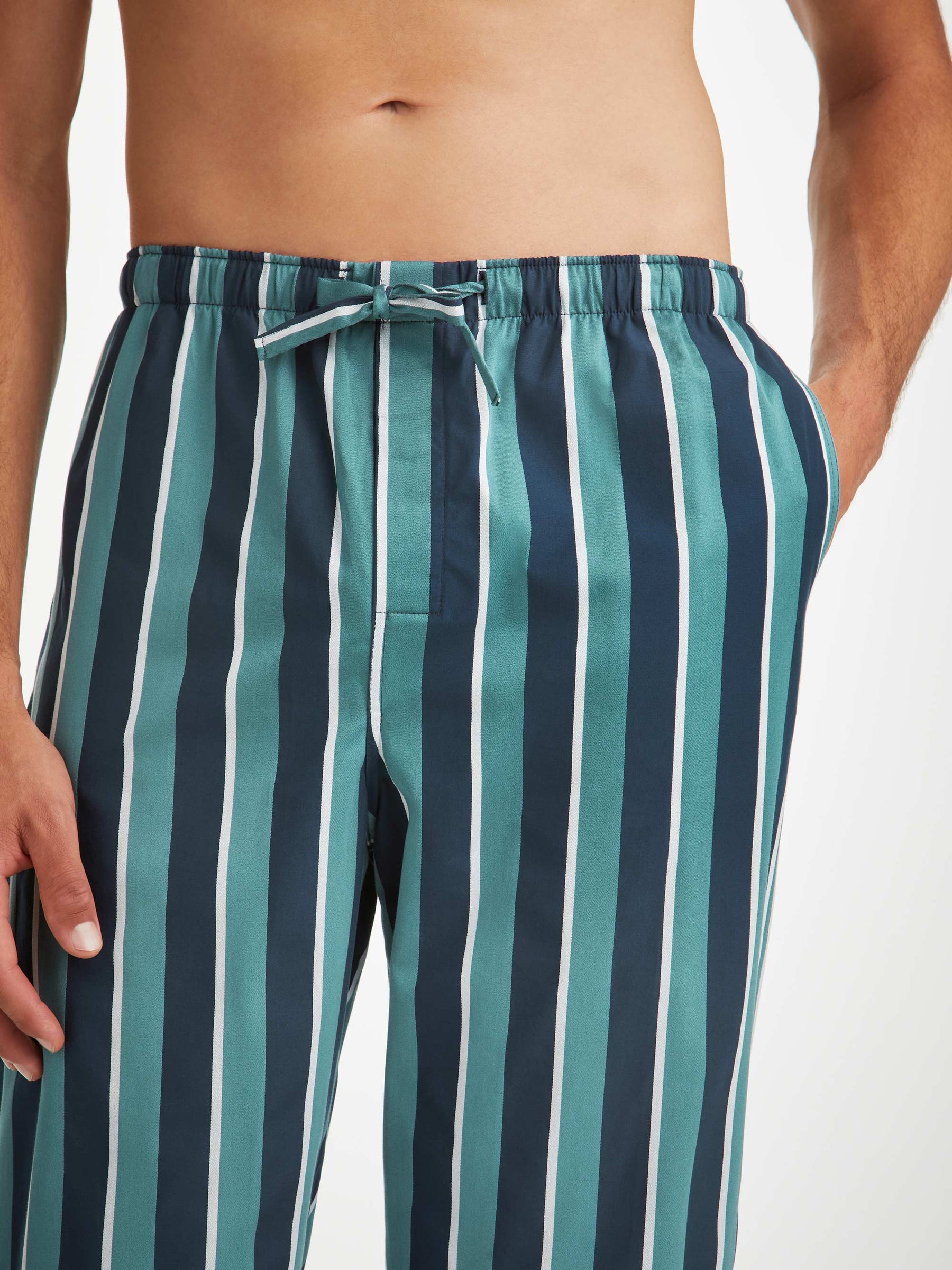 Men's Lounge Trousers Royal 221 Cotton Teal