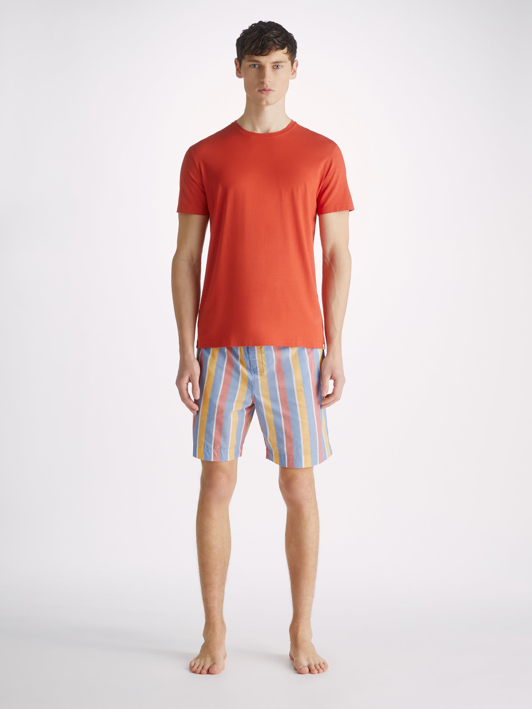 Men's Lounge Shorts Amalfi 19 Cotton Batiste Multi