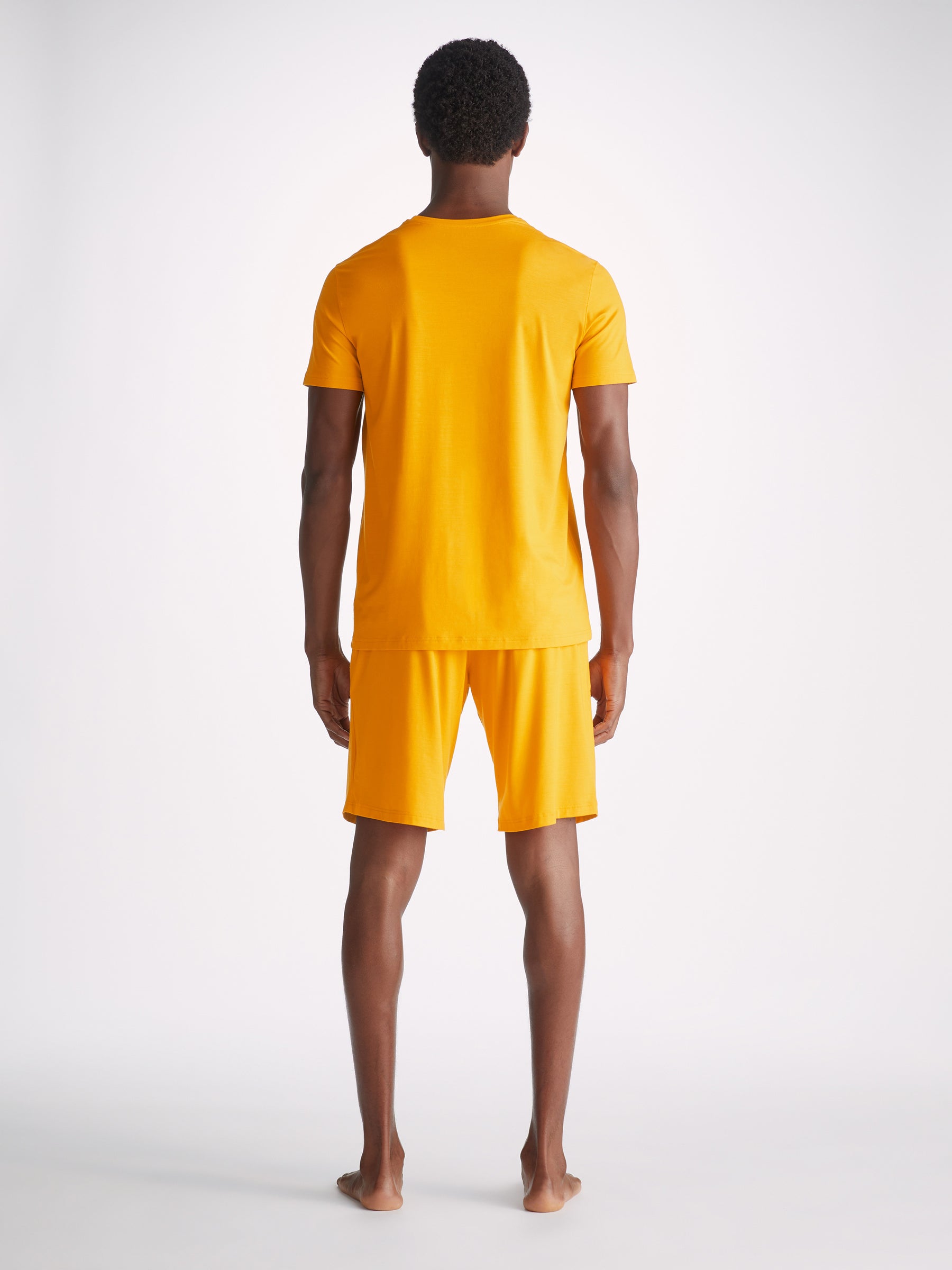 Men's Lounge Shorts Basel Micro Modal Stretch Saffron