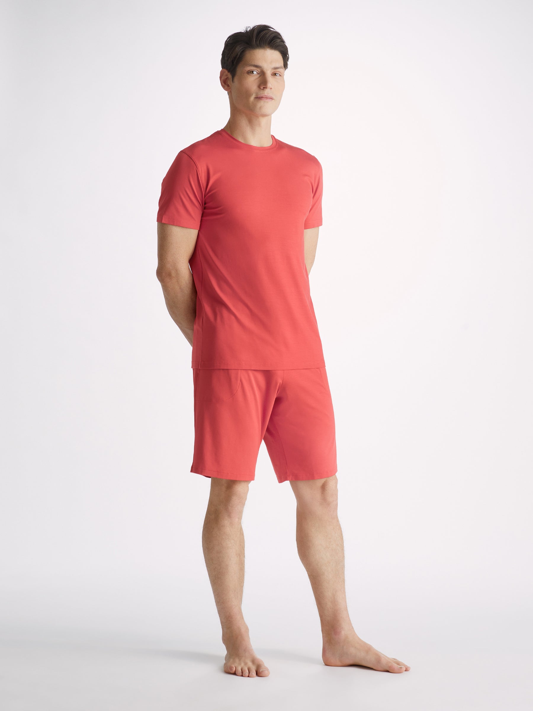 Men's Lounge Shorts Basel Micro Modal Stretch Paprika