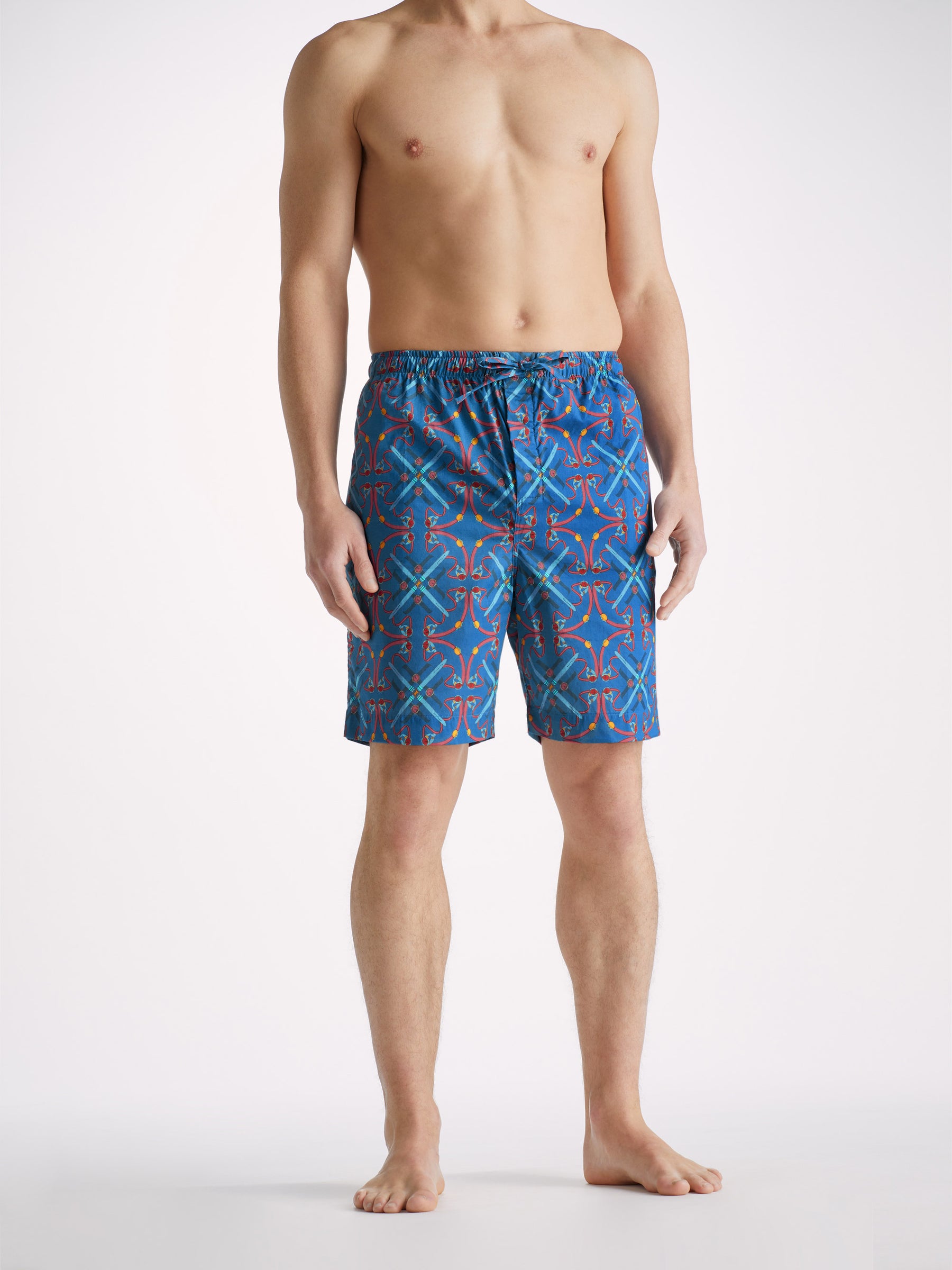 Men's Lounge Shorts Ledbury 64 Cotton Batiste Multi