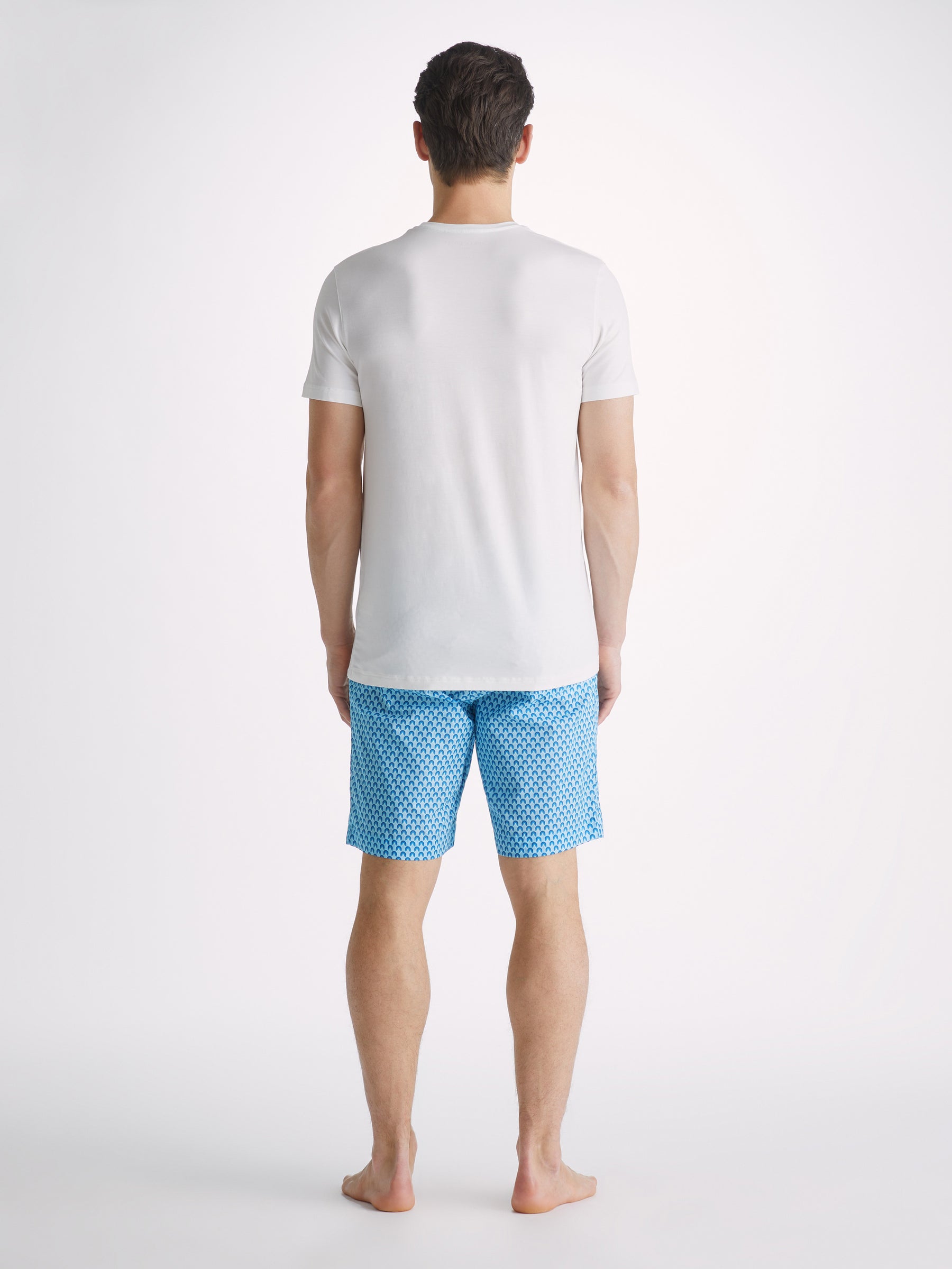 Men's Lounge Shorts Ledbury 65 Cotton Batiste Blue