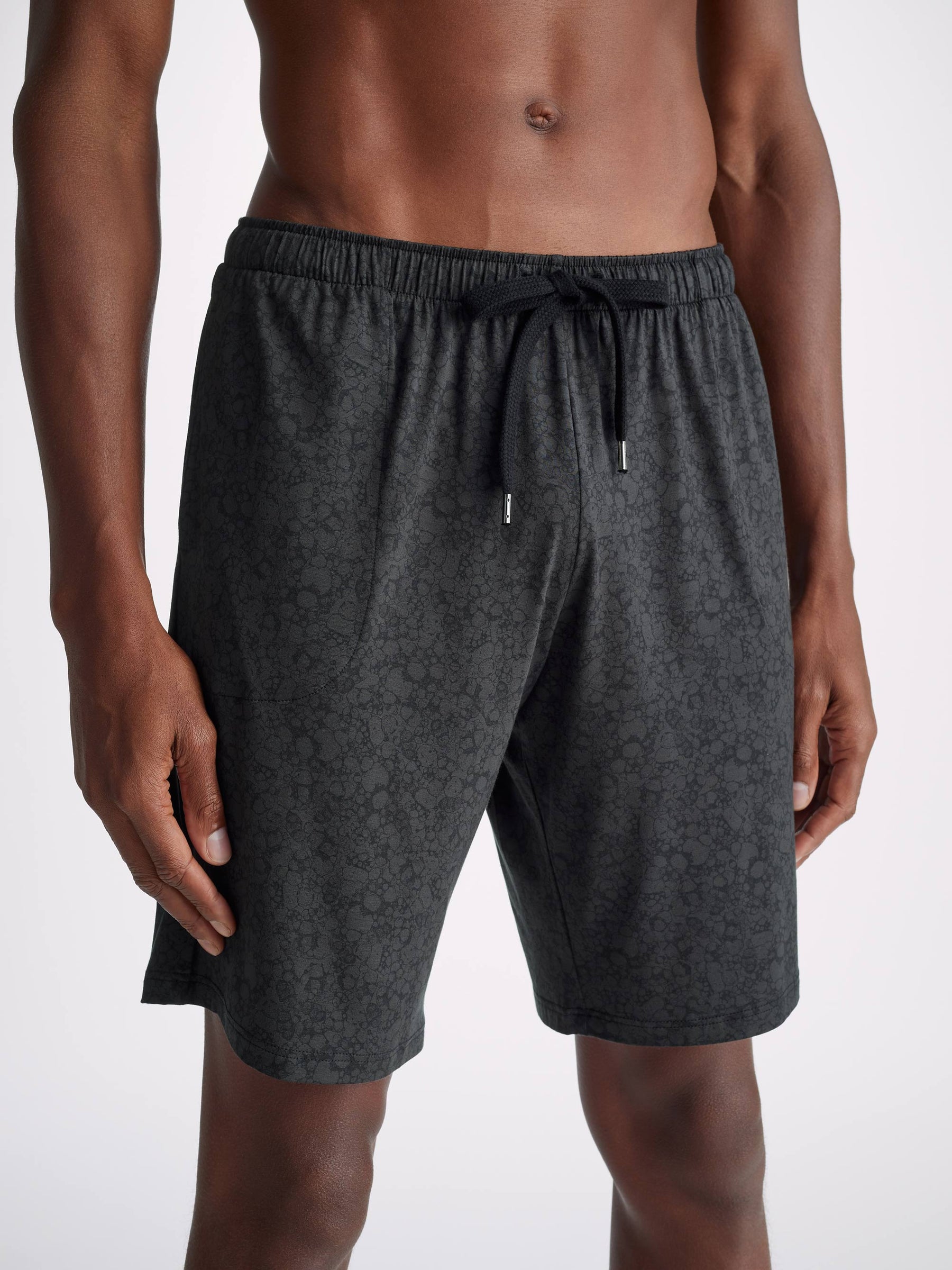 Men's Lounge Shorts London 10 Micro Modal Black