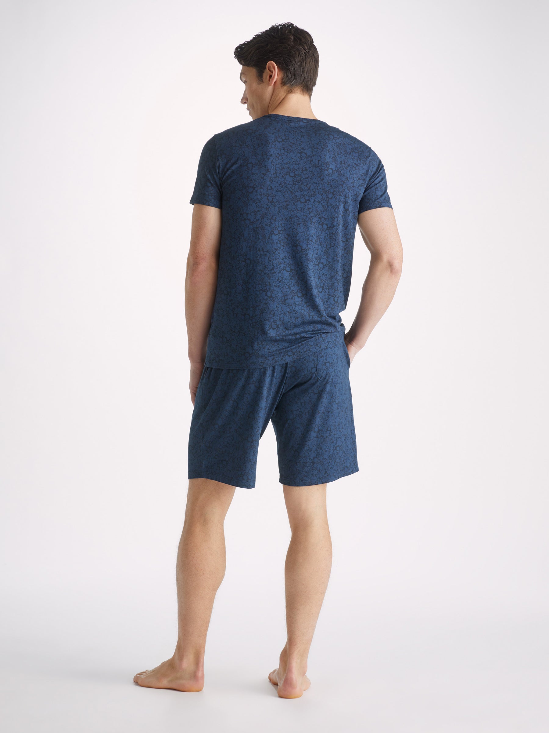 Men's Lounge Shorts London 10 Micro Modal Navy