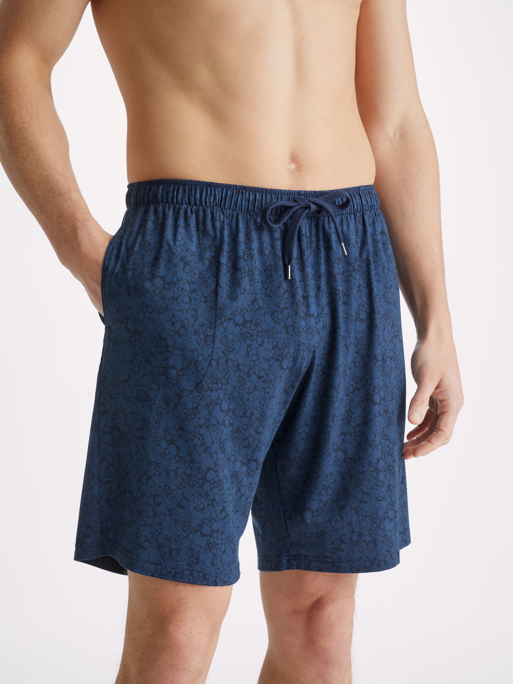 Men's Lounge Shorts London 10 Micro Modal Navy