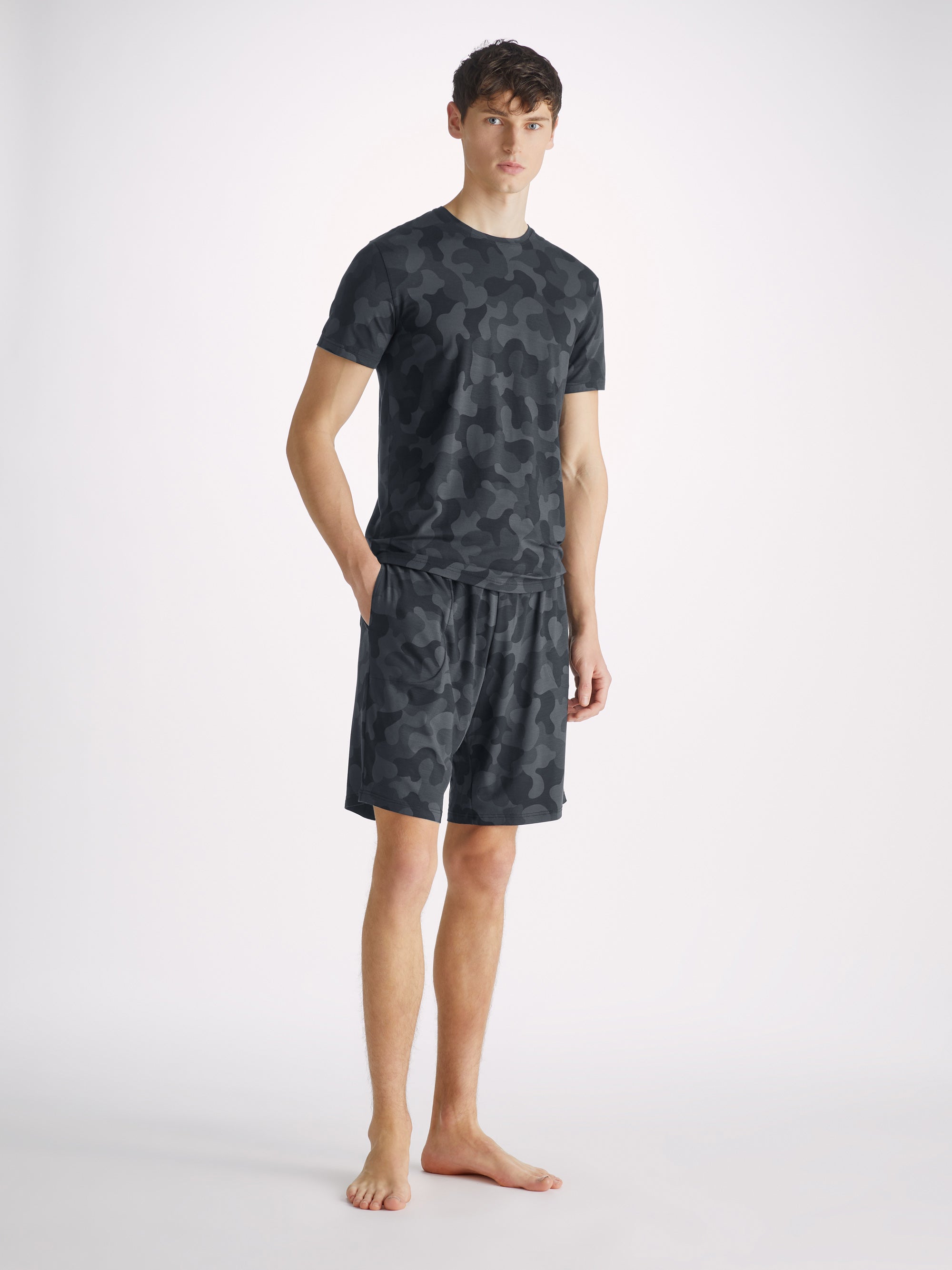 Men's Lounge Shorts London 11 Micro Modal Black