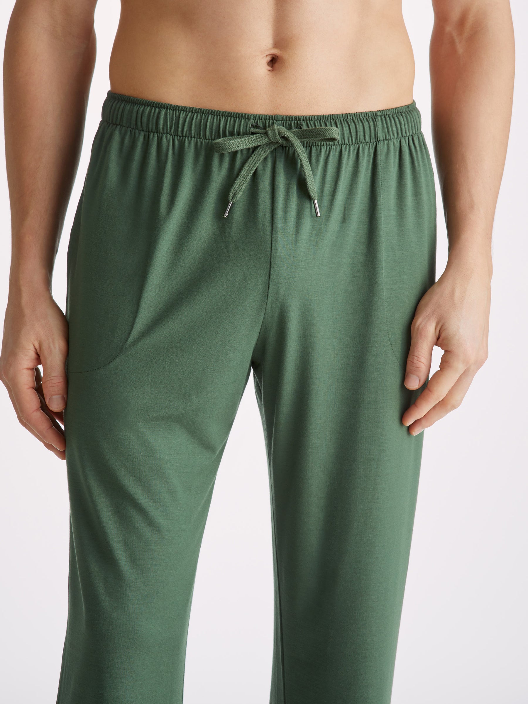 Men's Lounge Trousers Basel Micro Modal Stretch Hunter Green