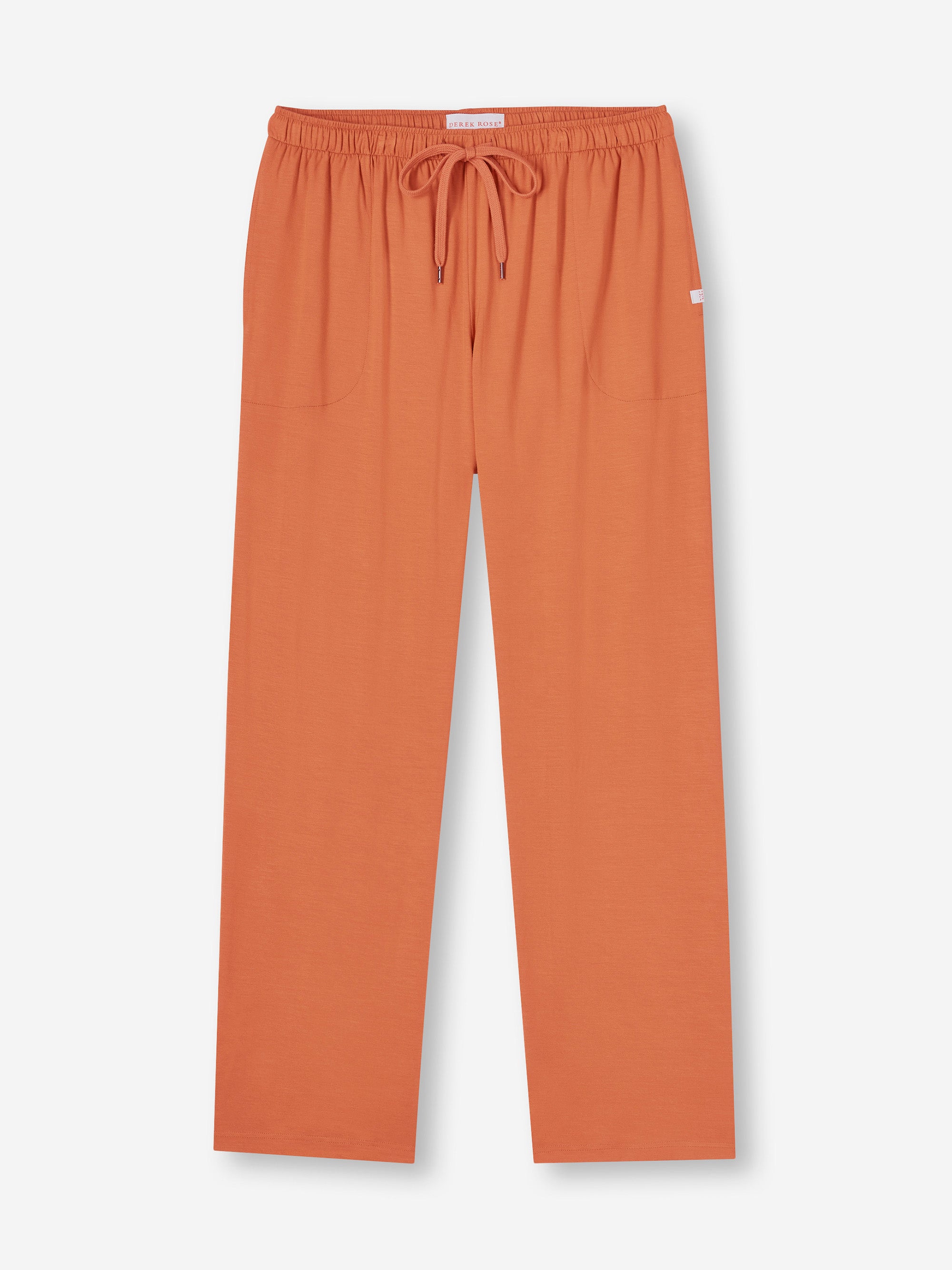 Men's Lounge Trousers Basel Micro Modal Stretch Terracotta