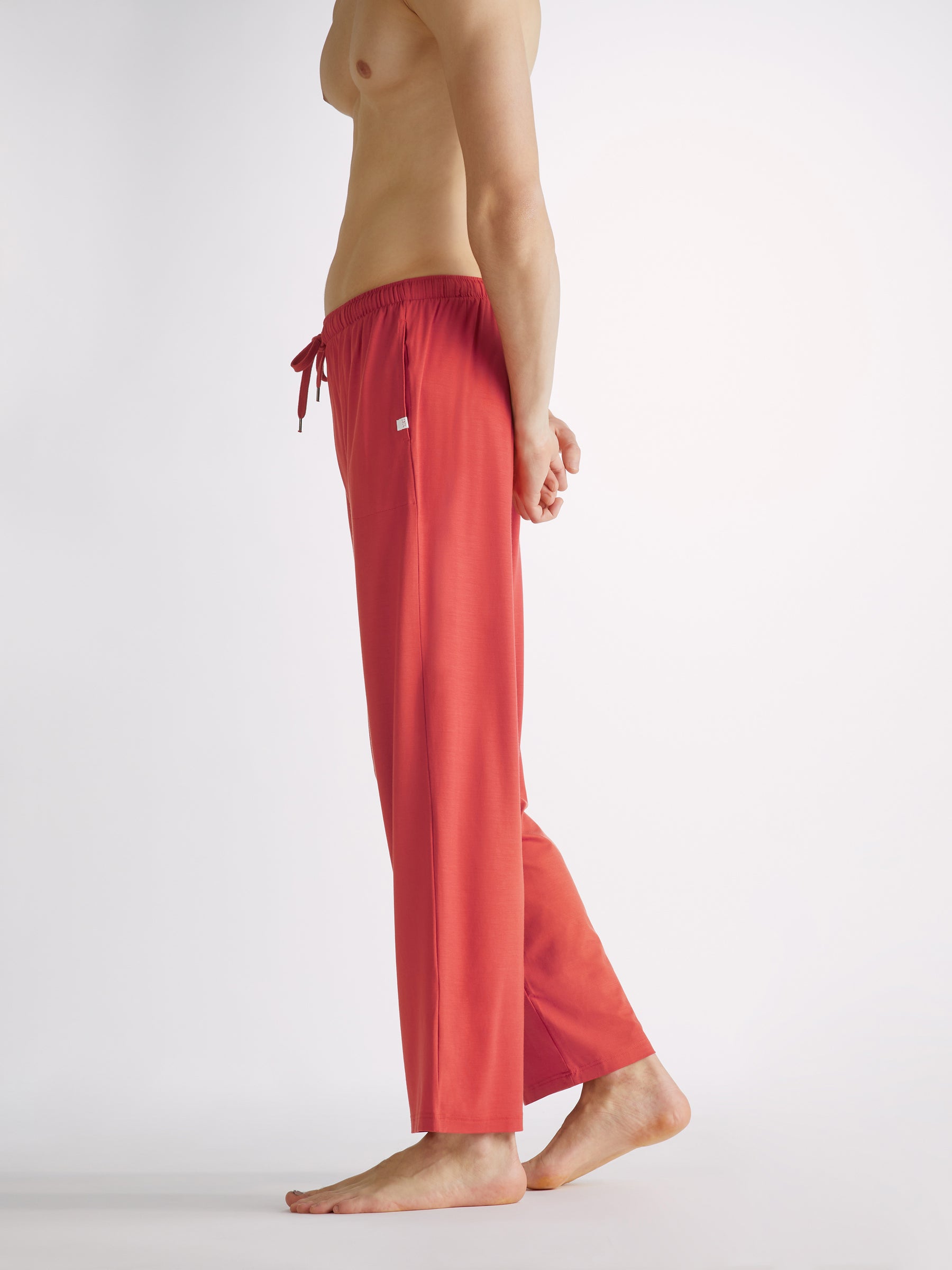 Men's Lounge Trousers Basel Micro Modal Stretch Paprika
