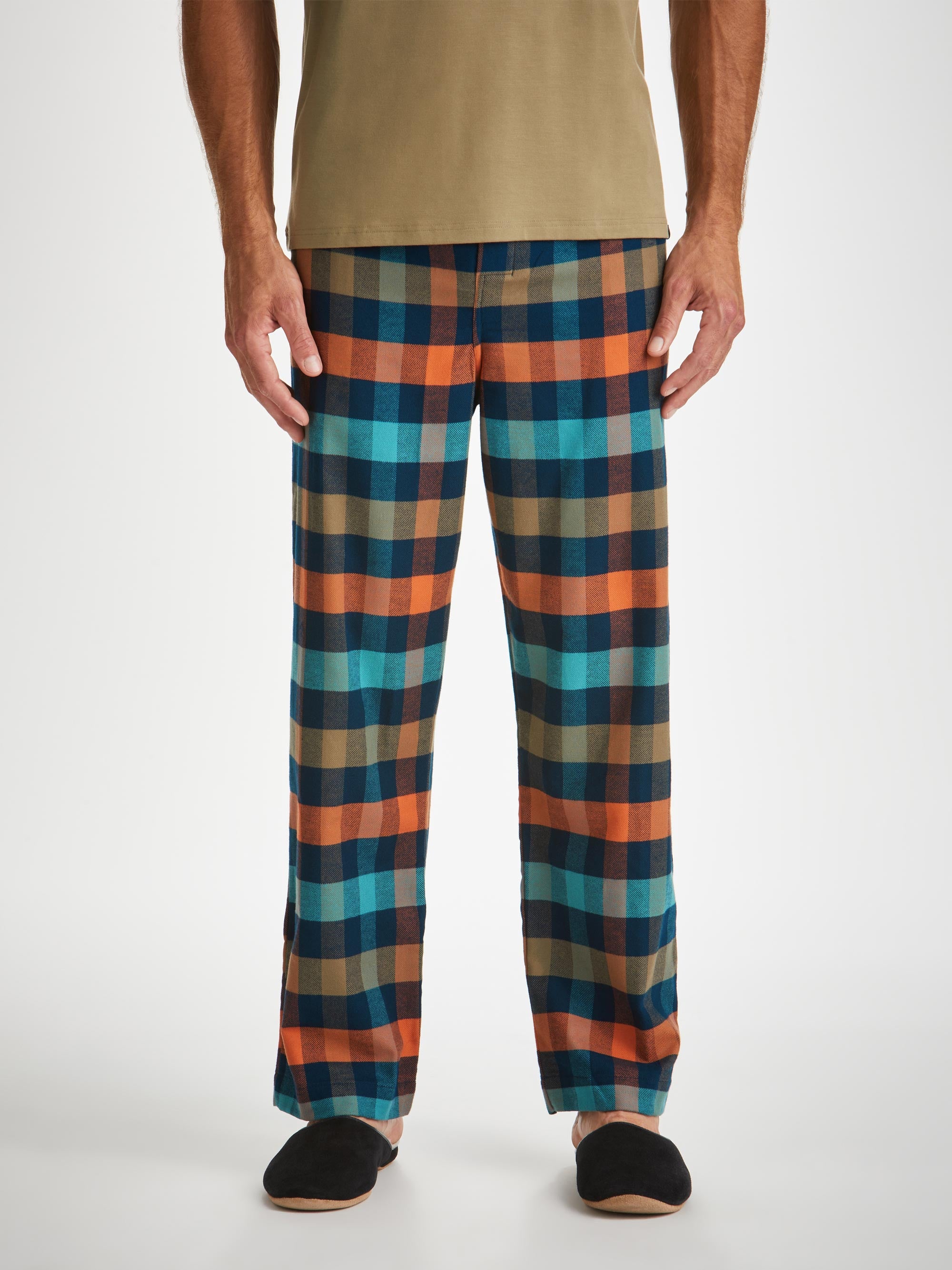 Men's Lounge Trousers Kelburn 40 Brushed Cotton Multi