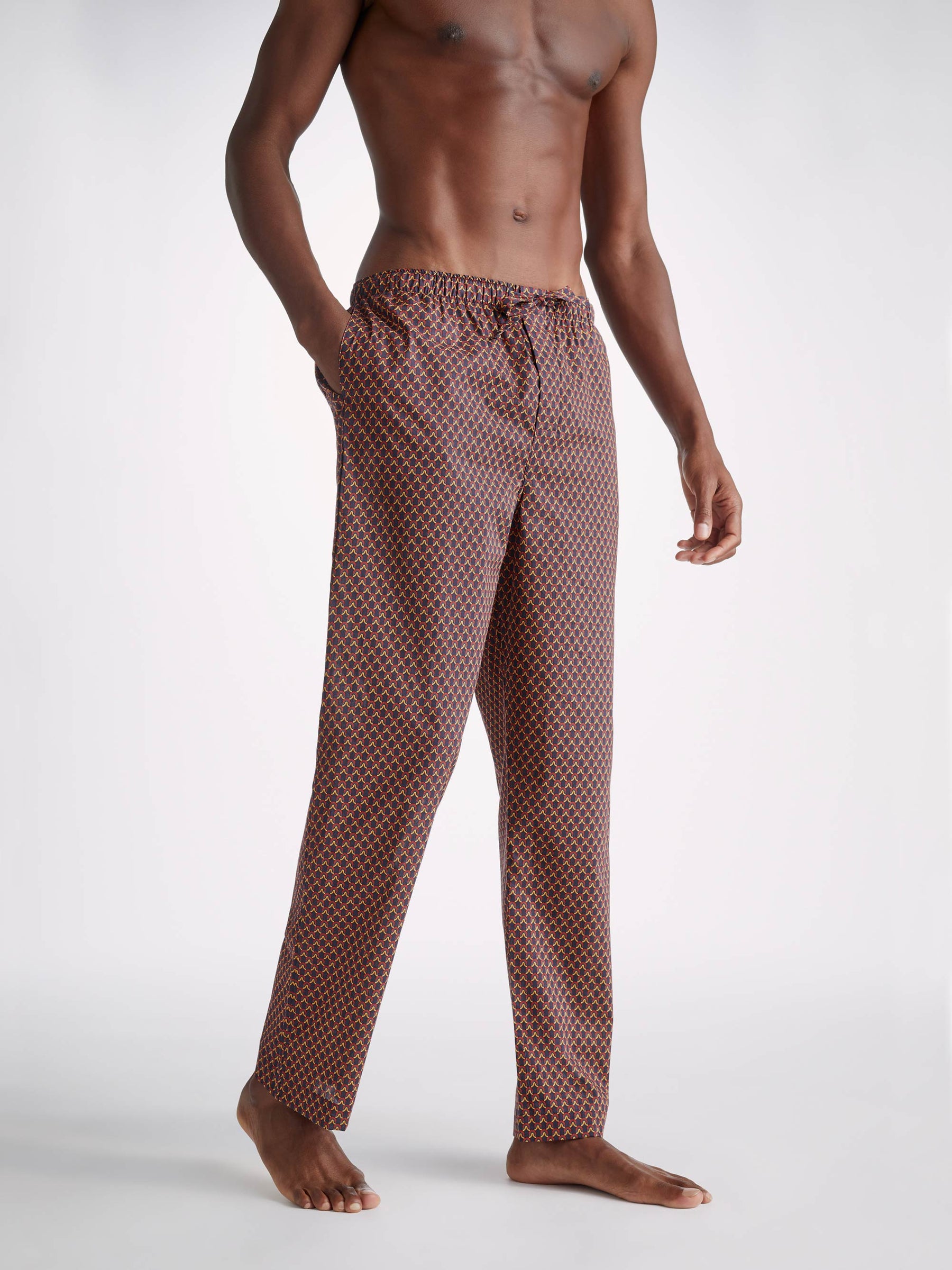 Men's Lounge Trousers Ledbury 65 Brushed Cotton Multi