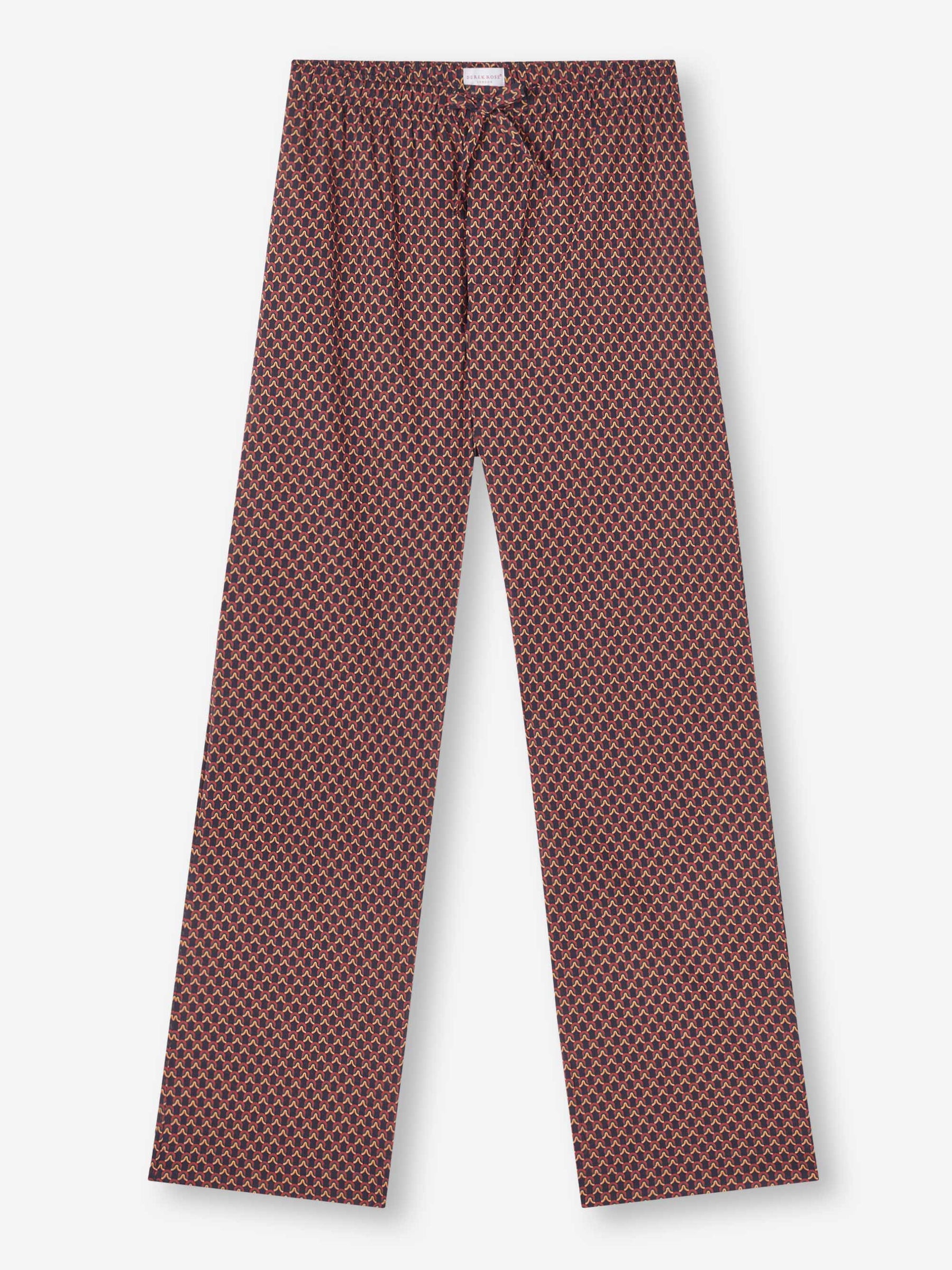 Men's Lounge Trousers Ledbury 65 Brushed Cotton Multi