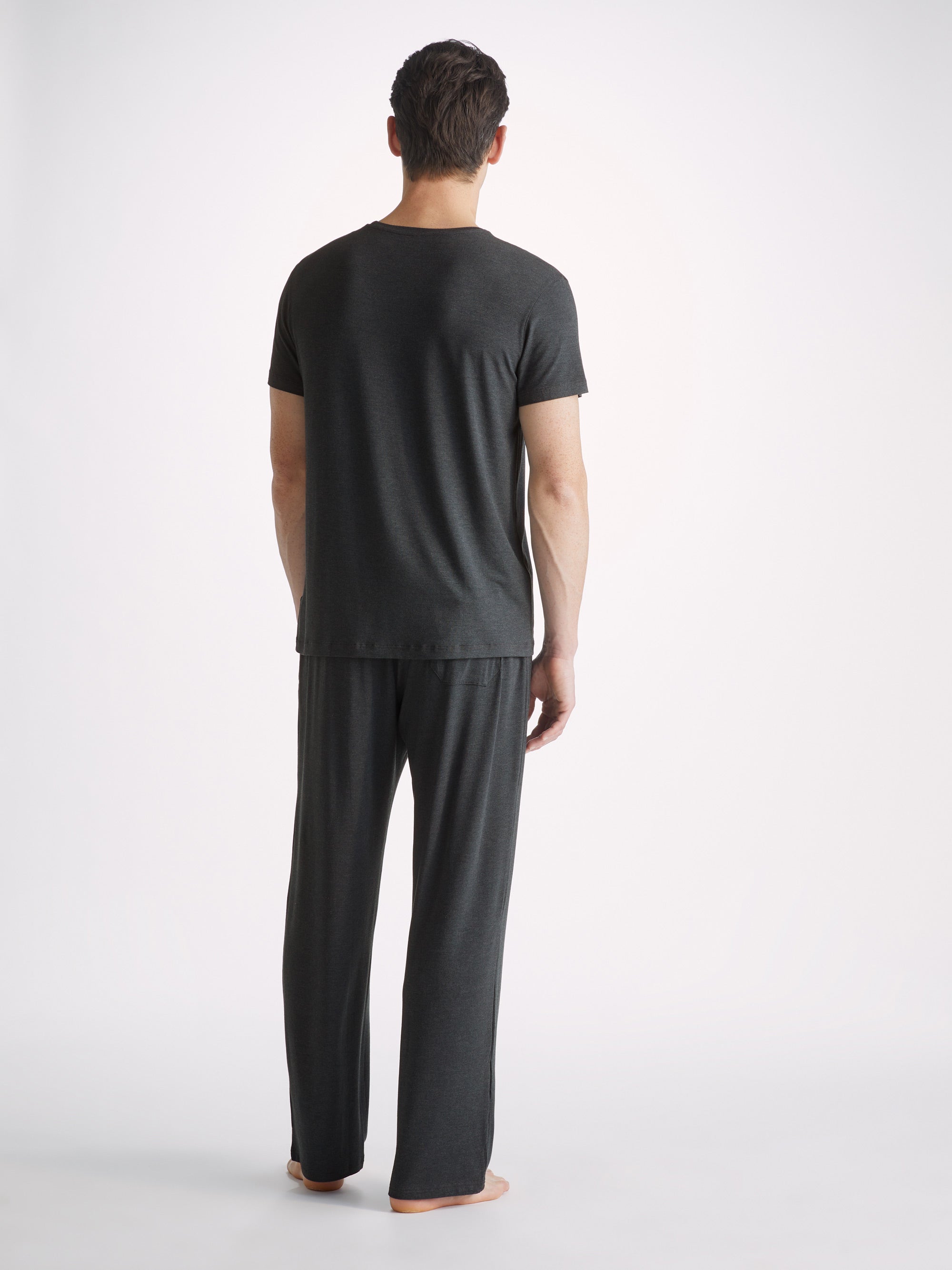 Men's Lounge Trousers Marlowe Micro Modal Stretch Anthracite