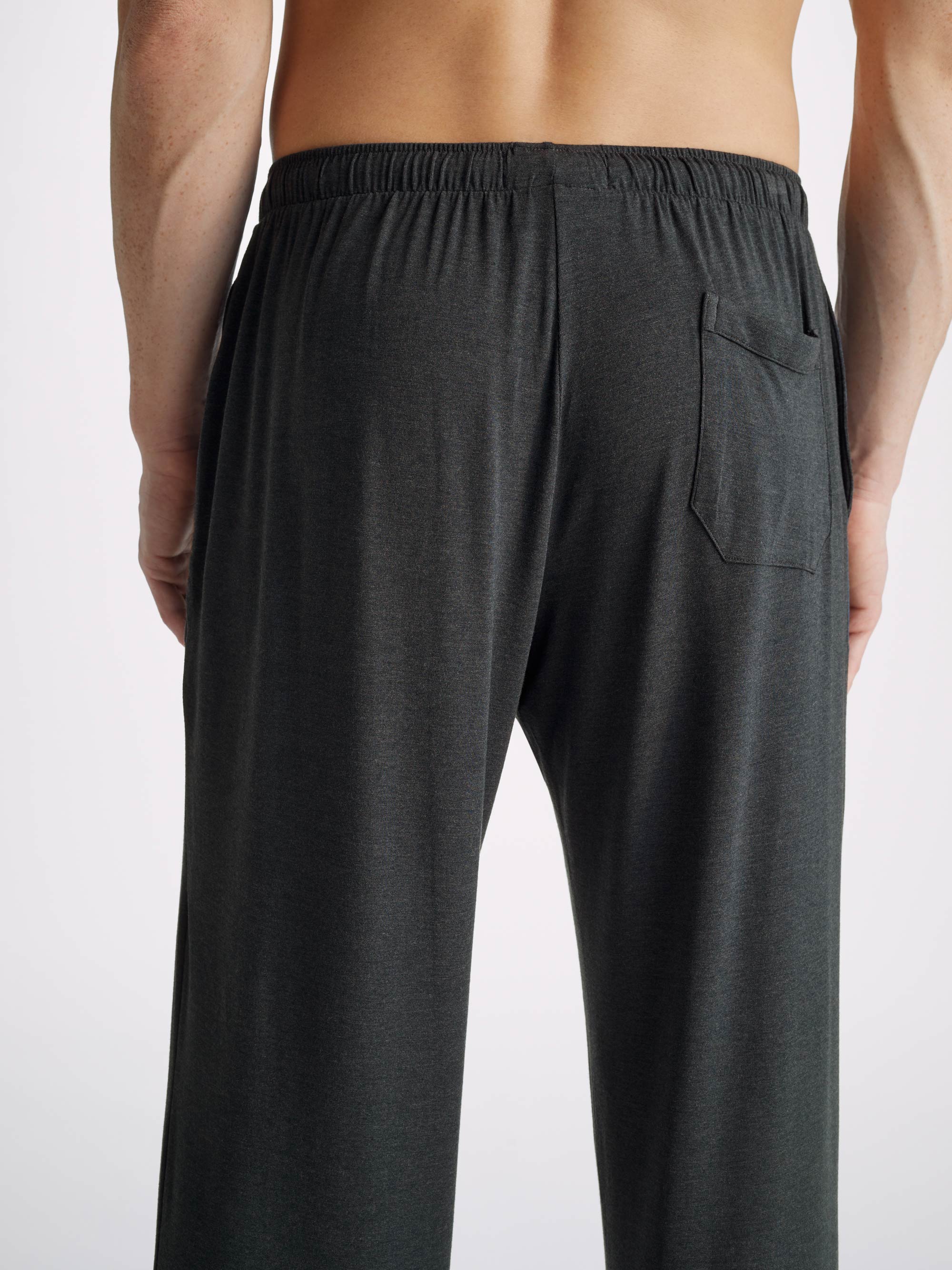 Men's Lounge Trousers Marlowe Micro Modal Stretch Anthracite