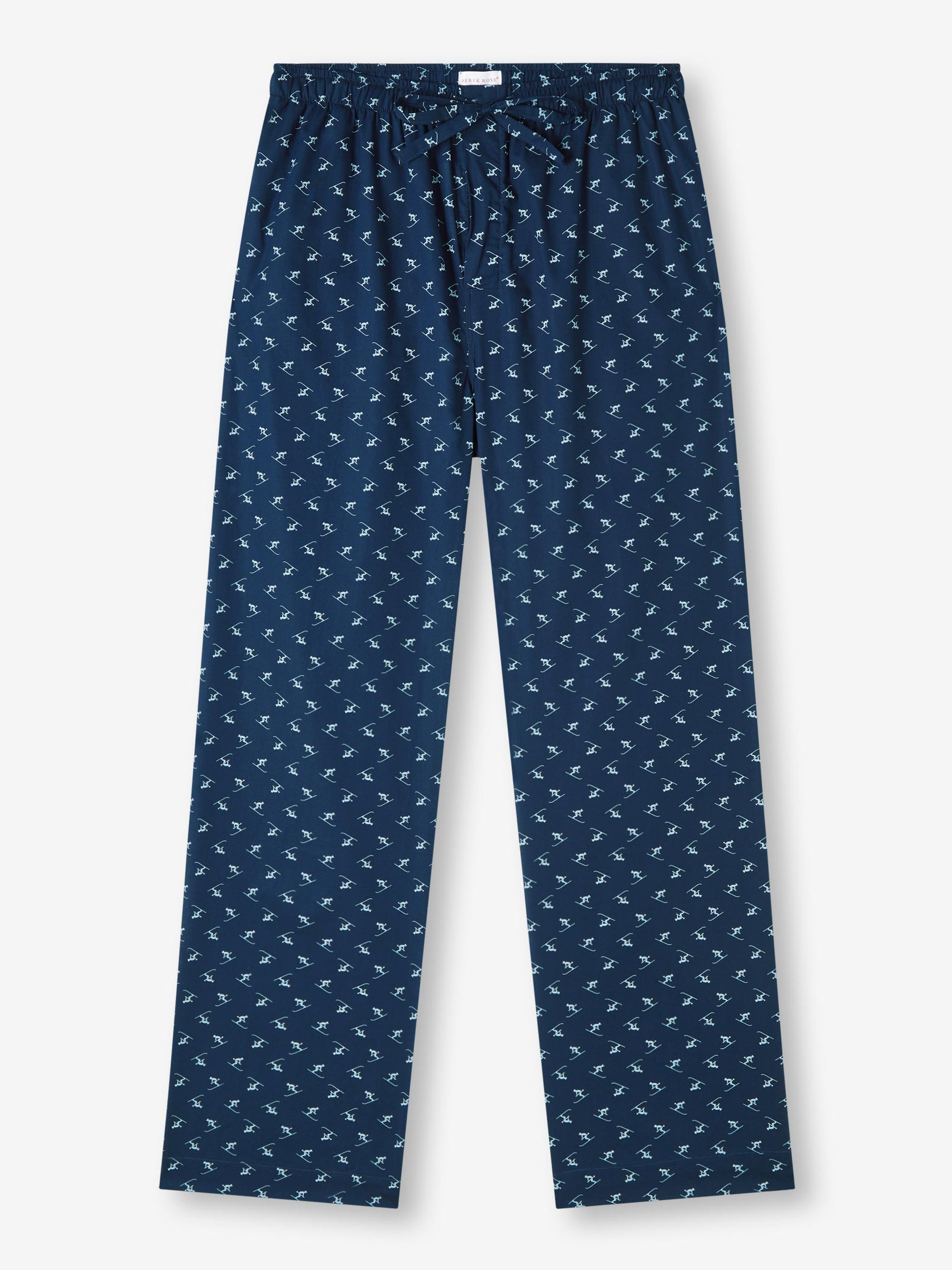 Men's Lounge Trousers Nelson 95 Cotton Batiste Blue
