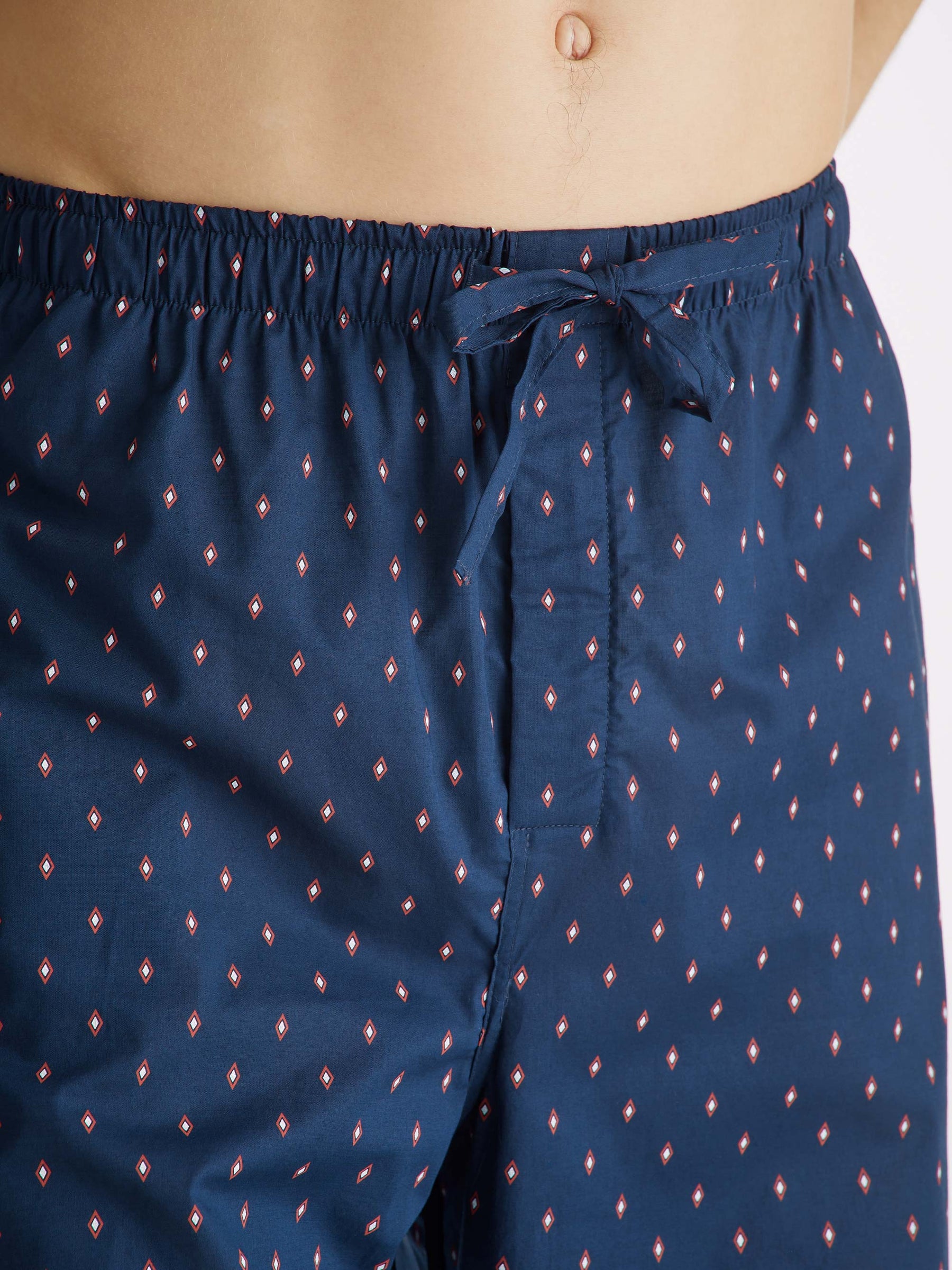 Men's Lounge Trousers Nelson 96 Cotton Batiste Navy