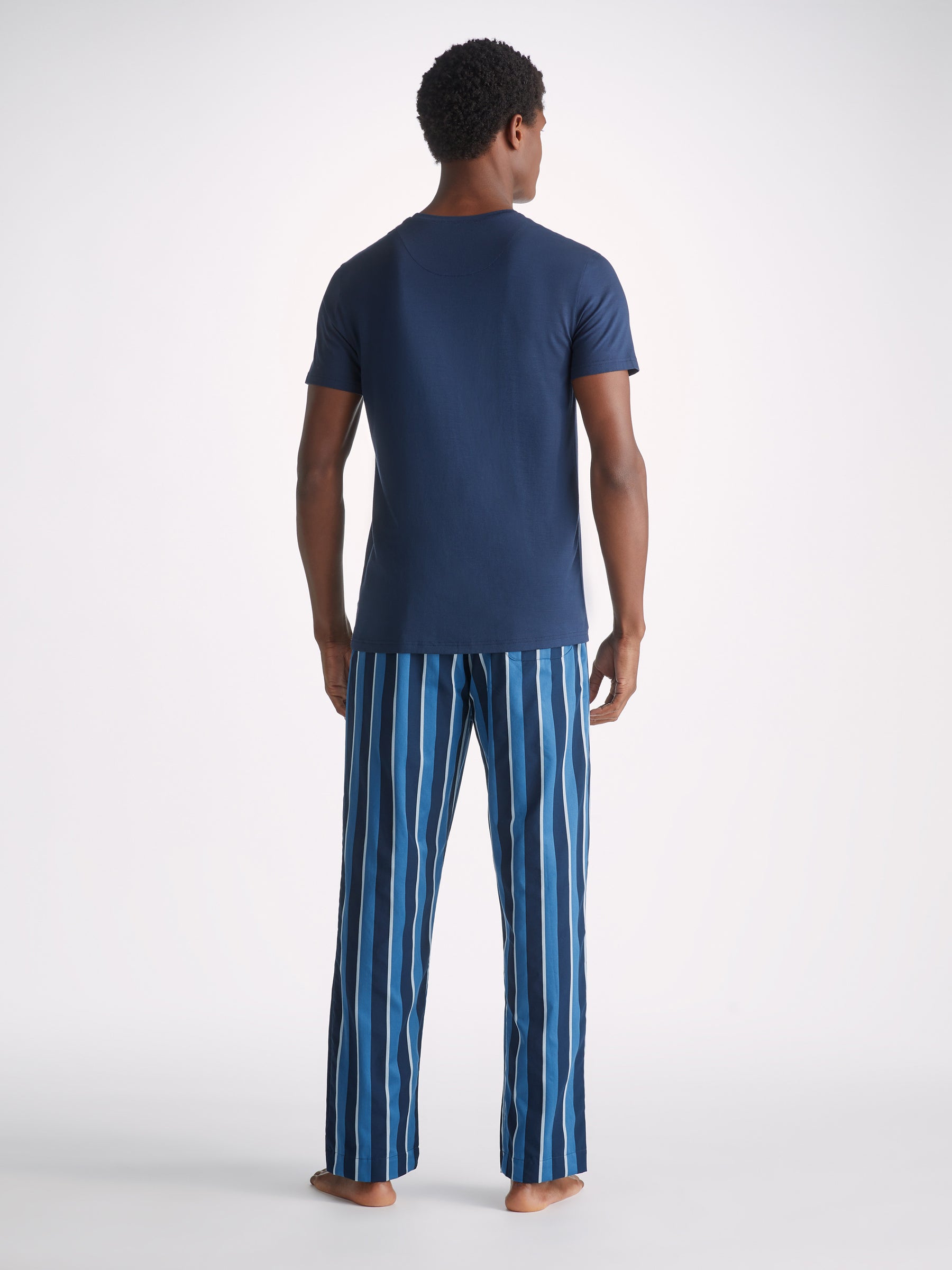Men's Lounge Trousers Royal 220 Cotton Blue