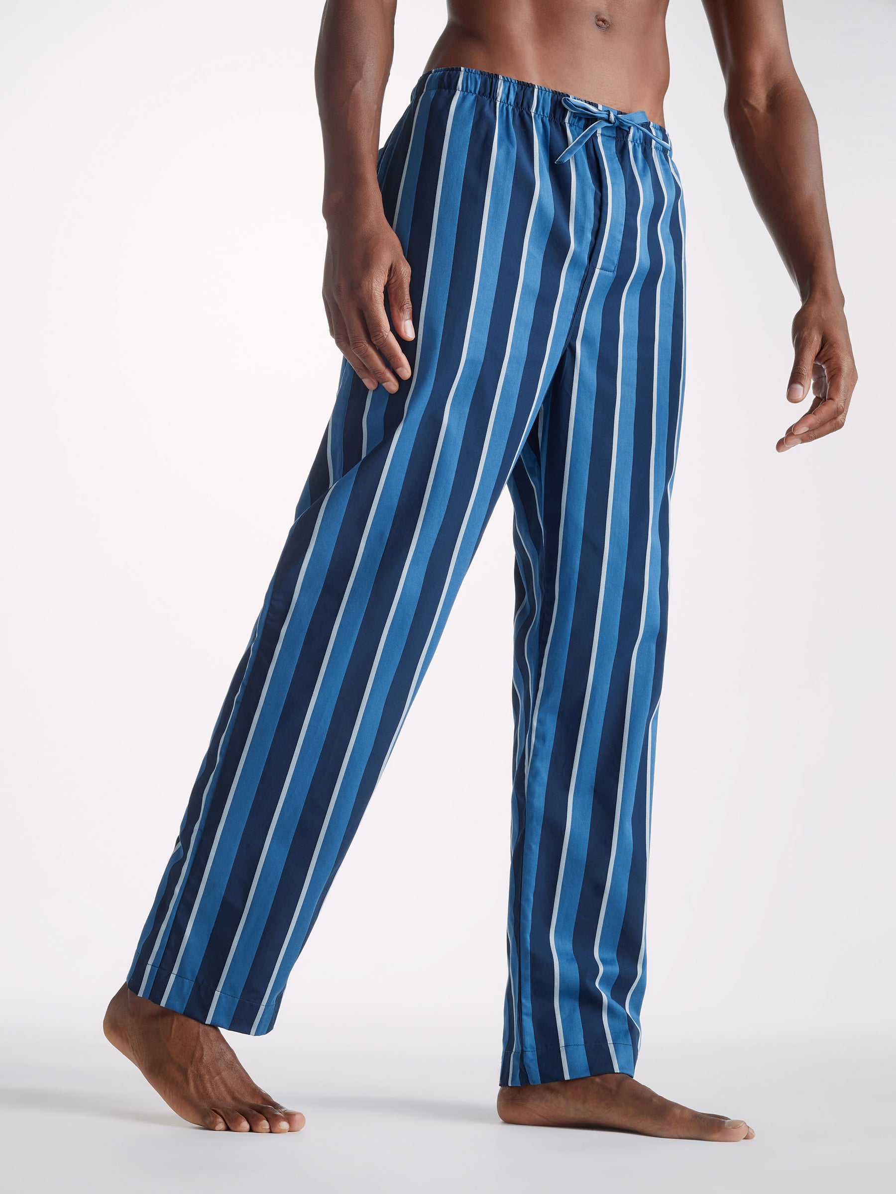 Men's Lounge Trousers Royal 220 Cotton Blue