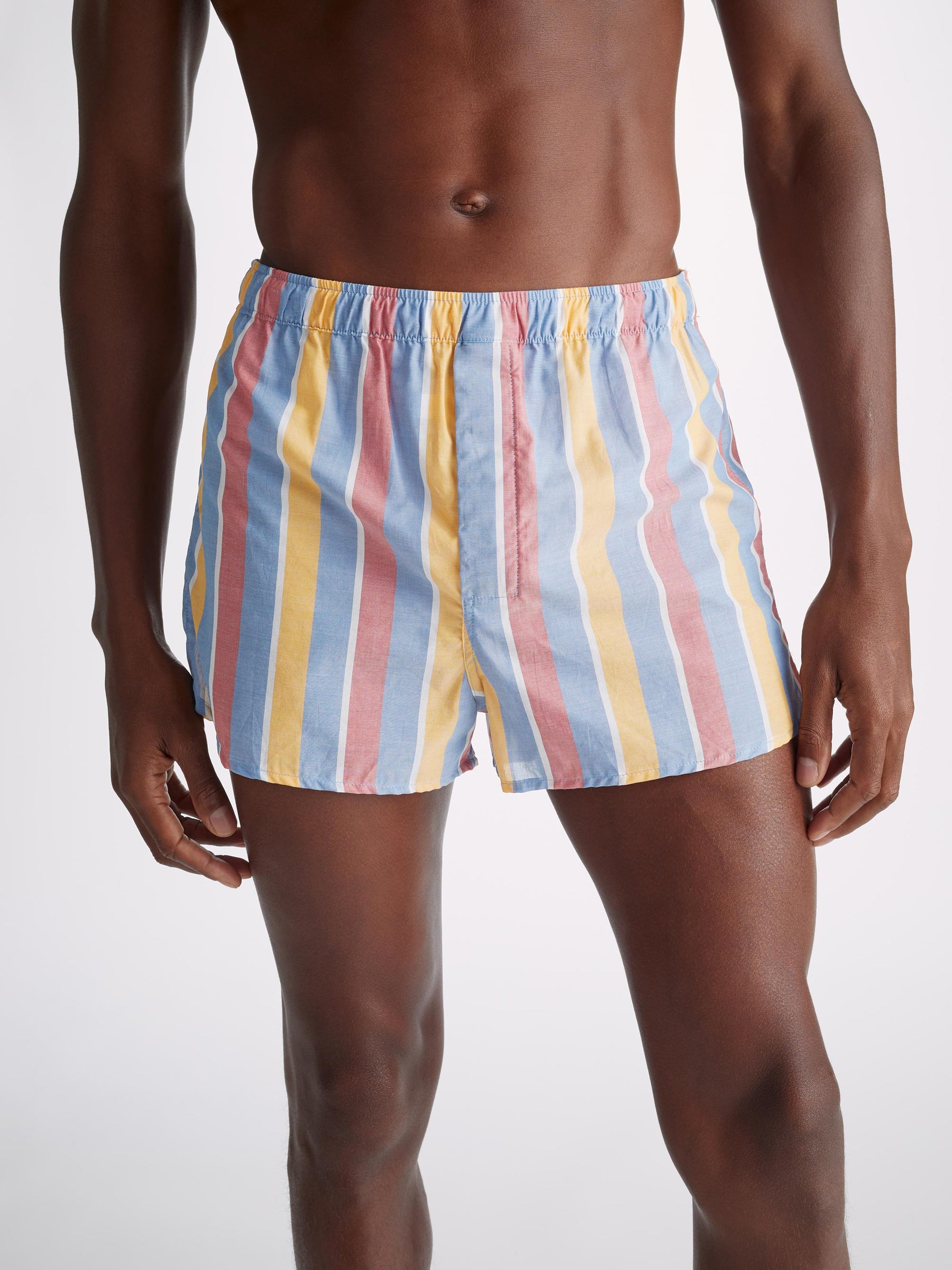 Men's Modern Fit Boxers Amalfi 19 Cotton Batiste Multi