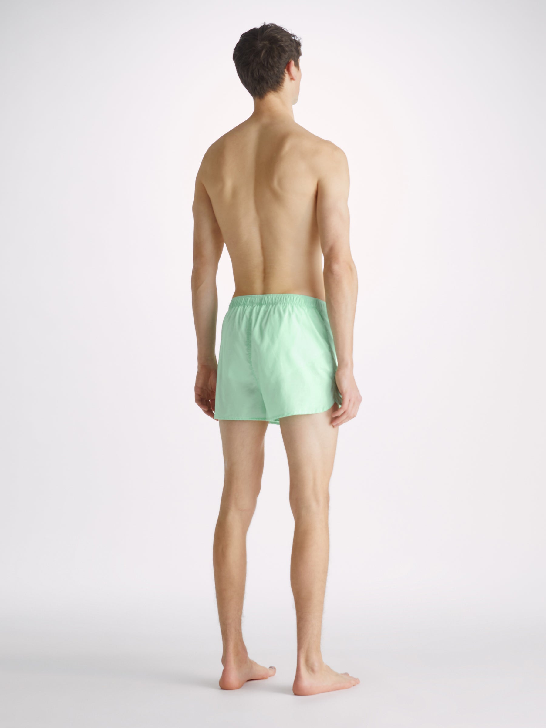 Men's Modern Fit Boxers Amalfi Cotton Batiste Mint