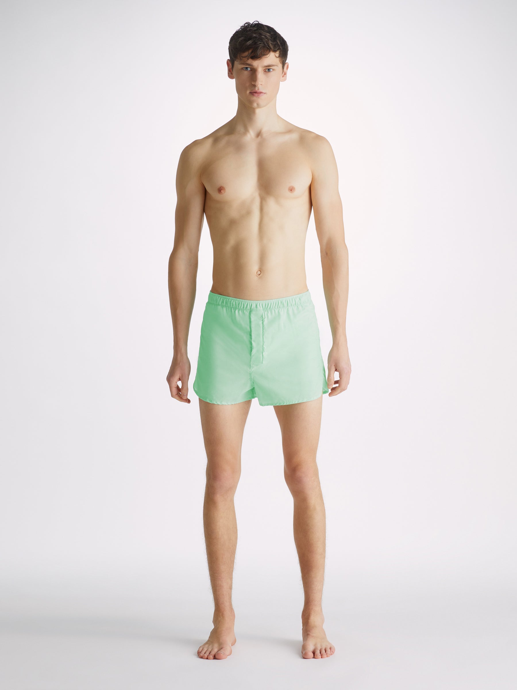 Men's Modern Fit Boxers Amalfi Cotton Batiste Mint
