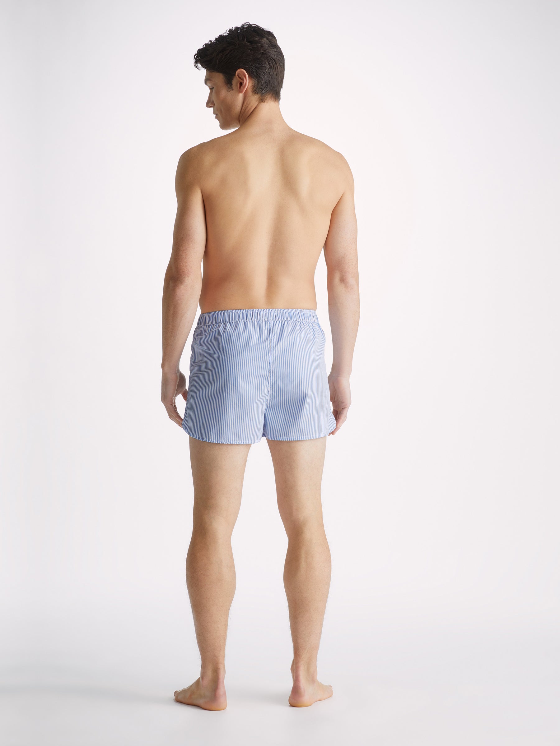 Men's Modern Fit Boxers James Cotton Blue