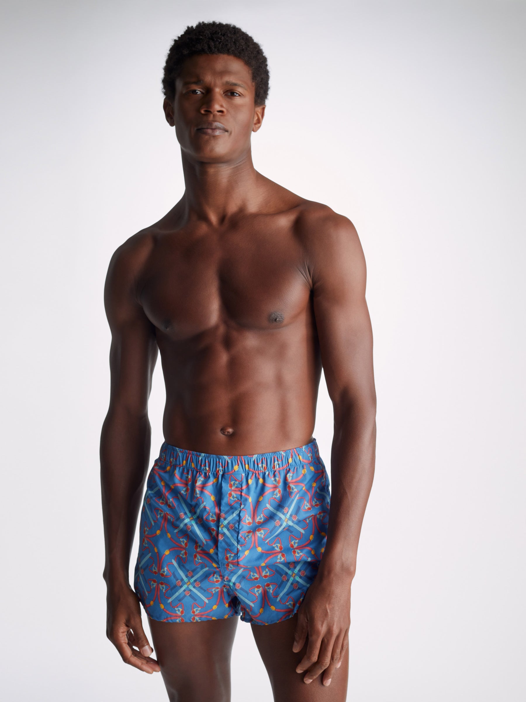 Men's Modern Fit Boxers Ledbury 64 Cotton Batiste Multi