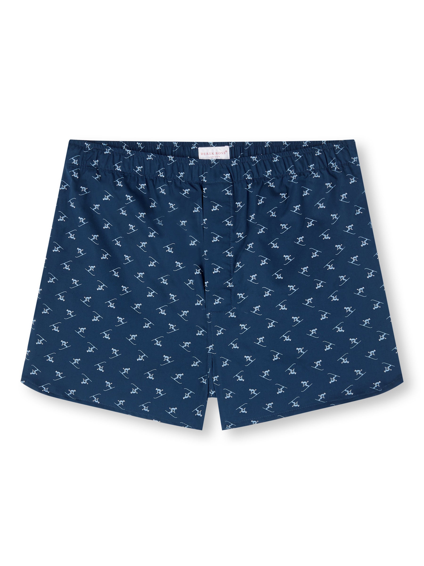 Men's Modern Fit Boxers Nelson 95 Cotton Batiste Blue