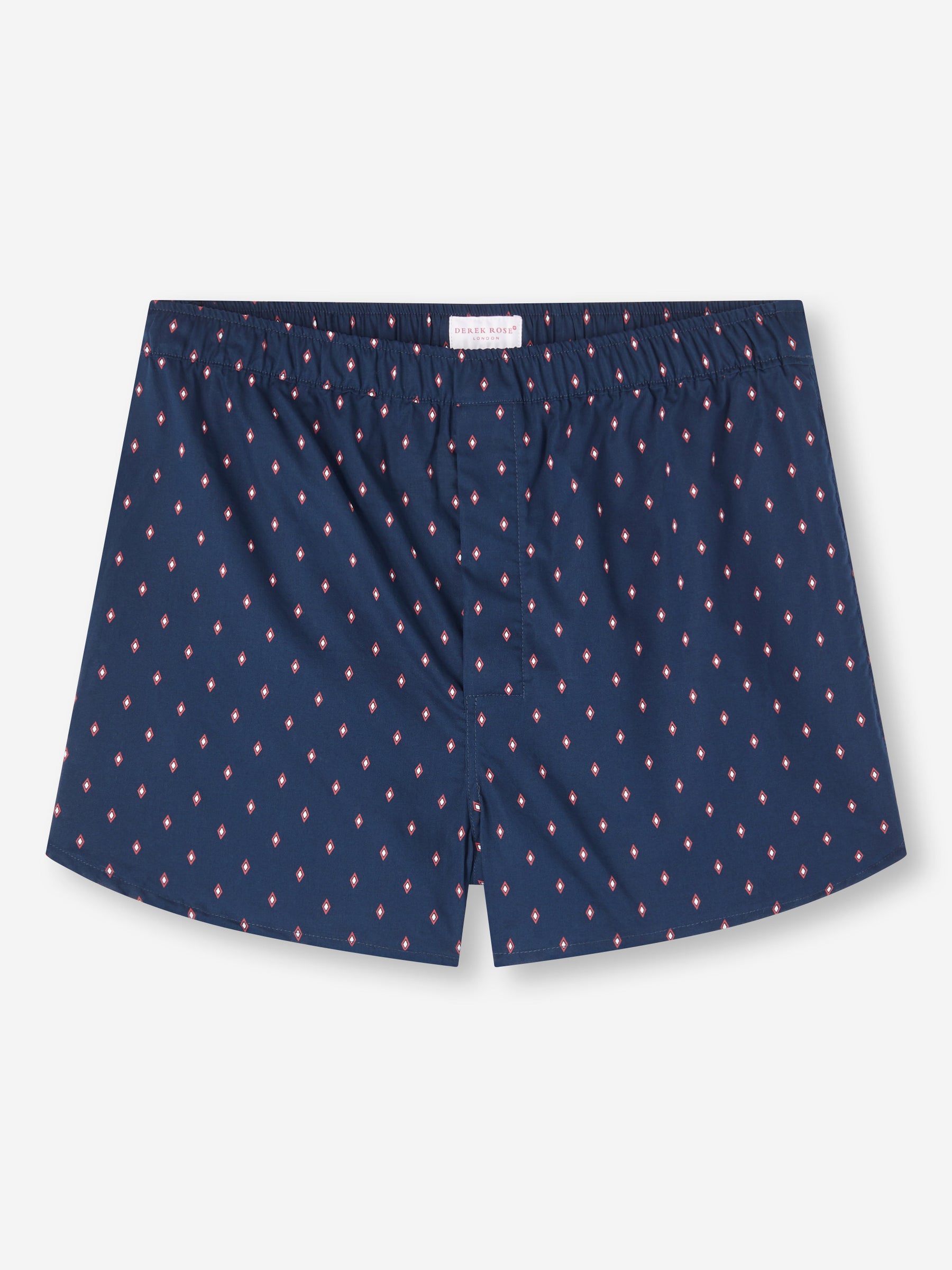 Men's Modern Fit Boxers Nelson 96 Cotton Batiste Navy