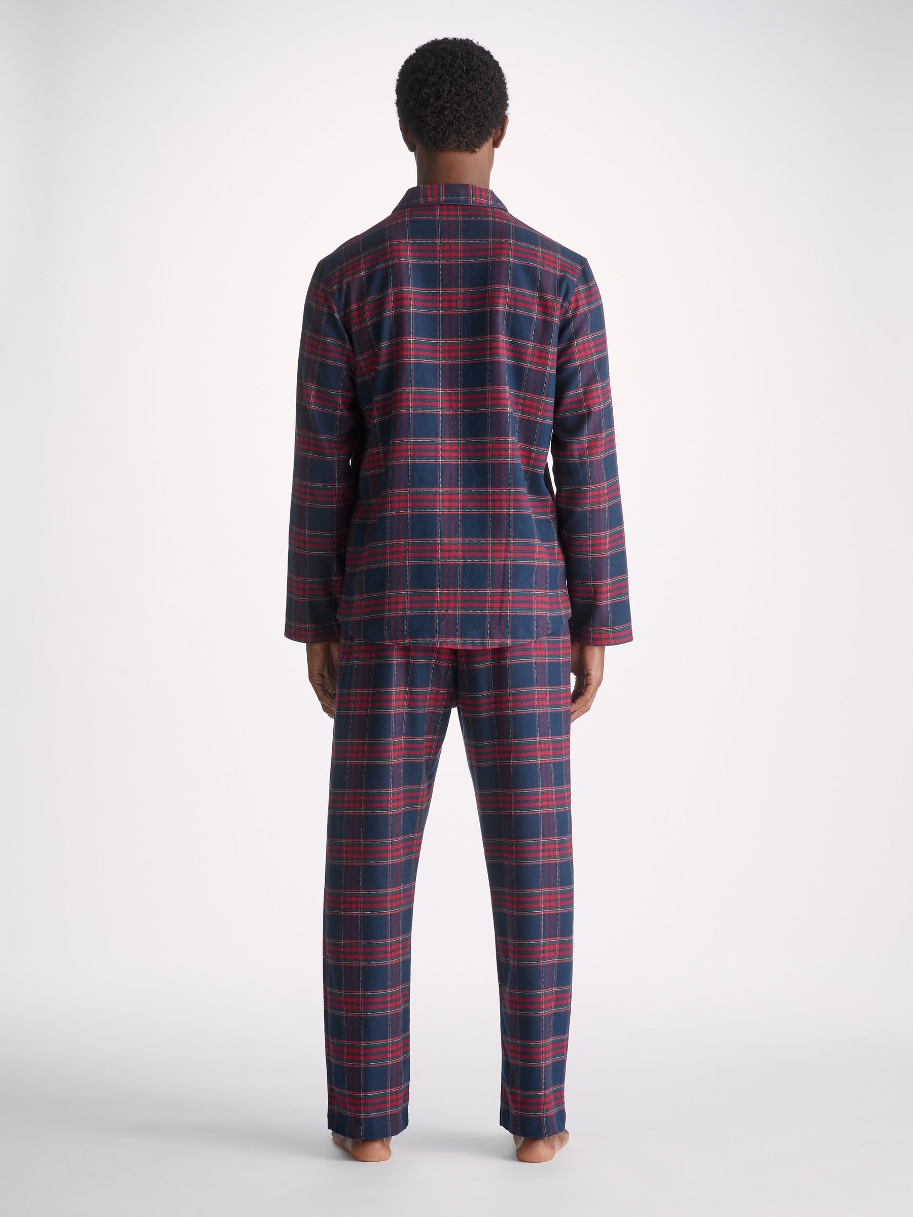 Men's Modern Fit Pyjamas Kelburn 36 Brushed Cotton Multi