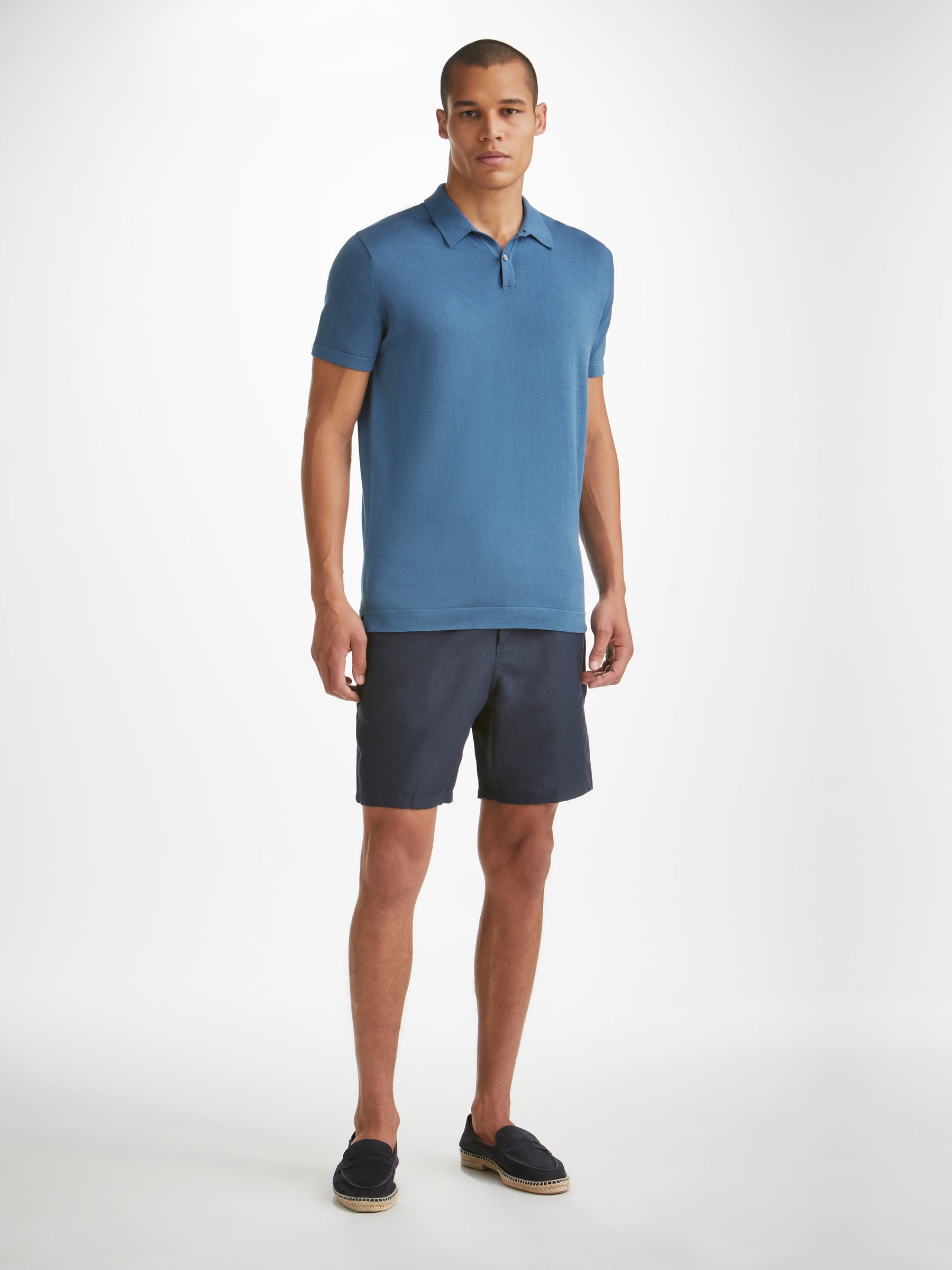 Men's Polo Shirt Jacob Sea Island Cotton Blue