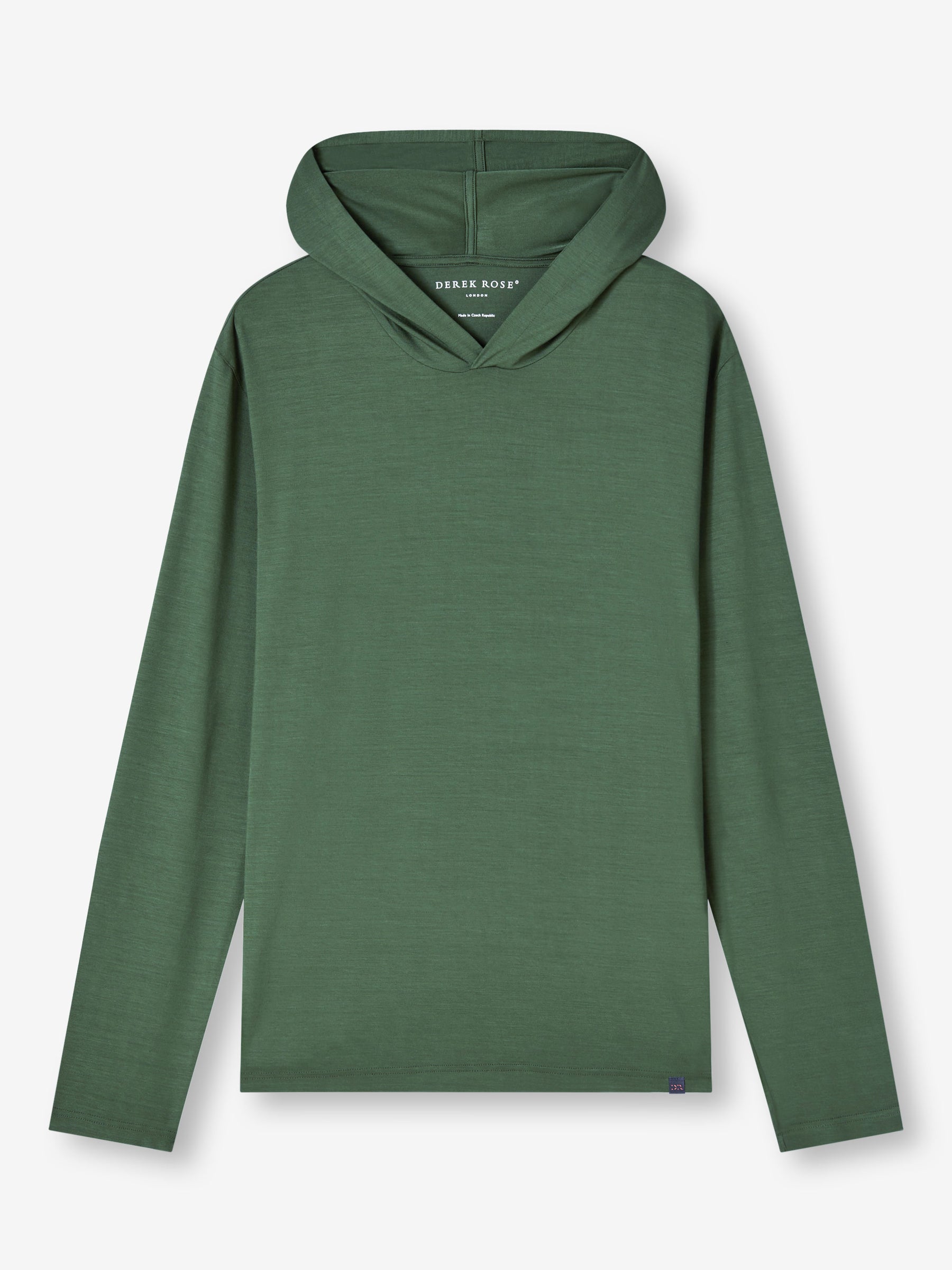 Men's Pullover Hoodie Basel Micro Modal Stretch Hunter Green