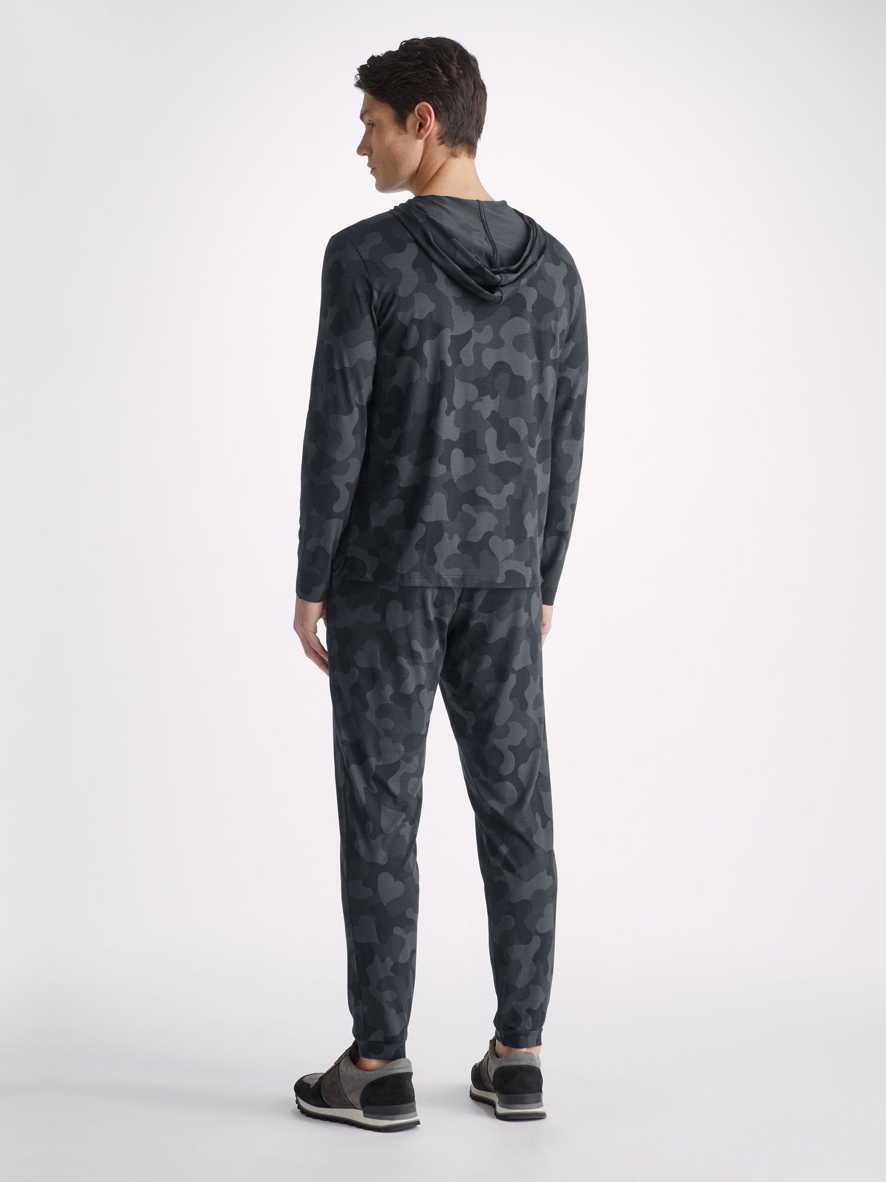 Men's Pullover Hoodie London 11 Micro Modal Black