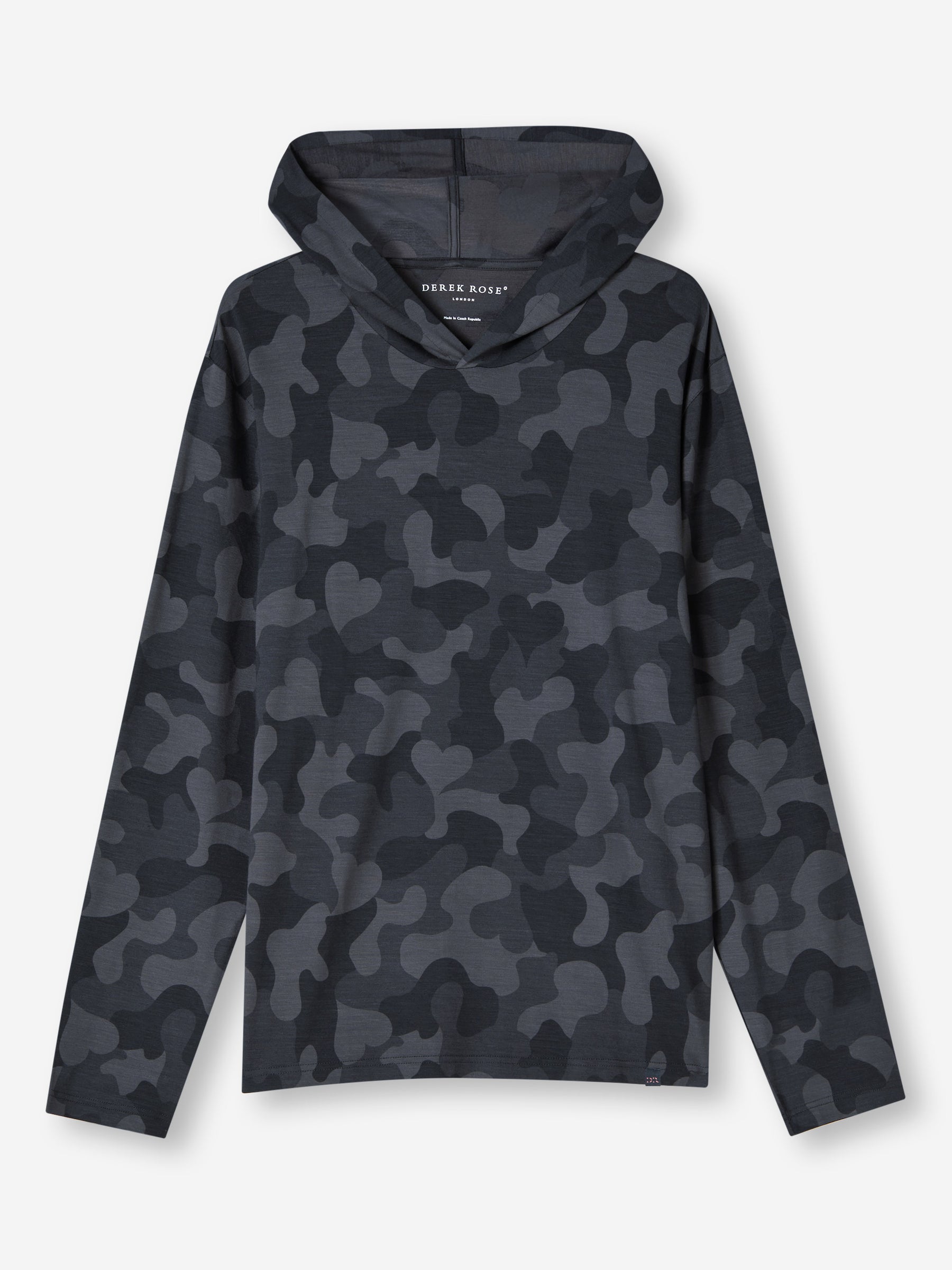 Men's Pullover Hoodie London 11 Micro Modal Black