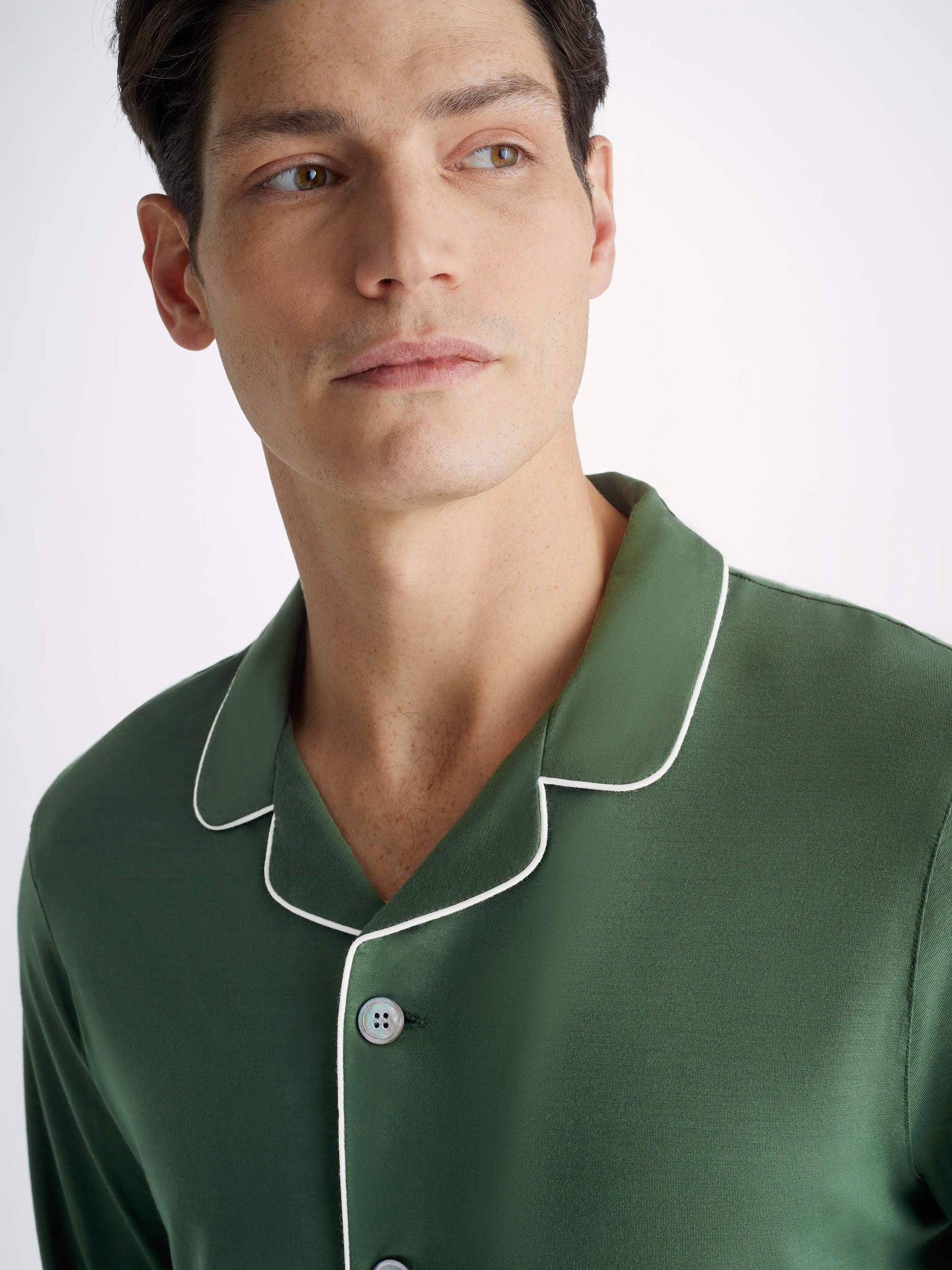 Men's Pyjamas Basel Micro Modal Stretch Hunter Green