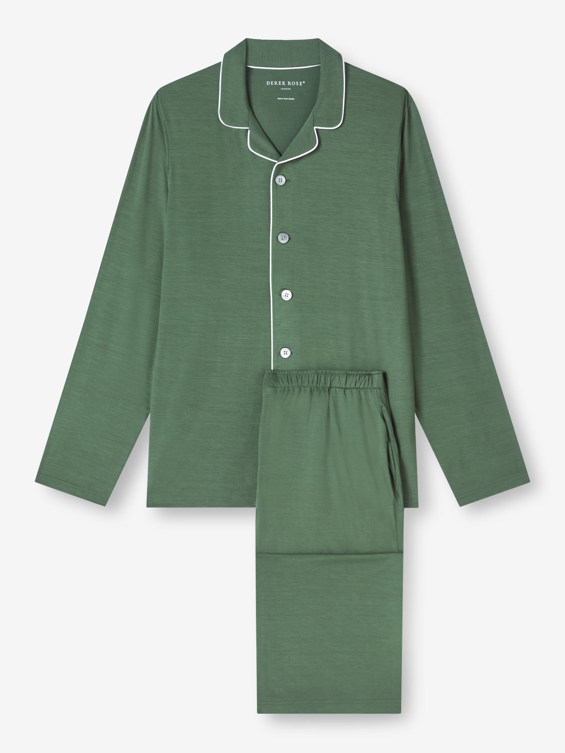 Men's Pyjamas Basel Micro Modal Stretch Hunter Green