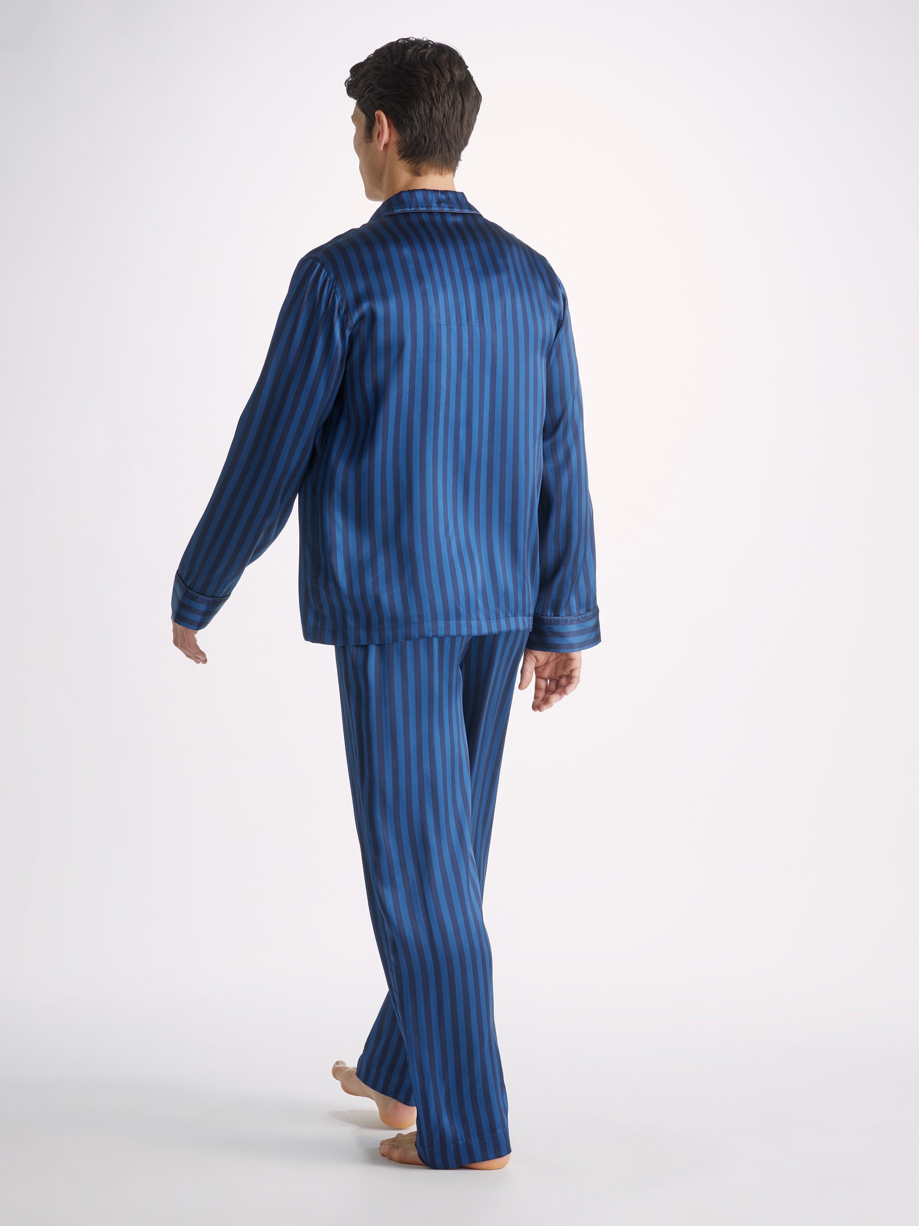 Men's Pyjamas Brindisi 92 Silk Satin Navy