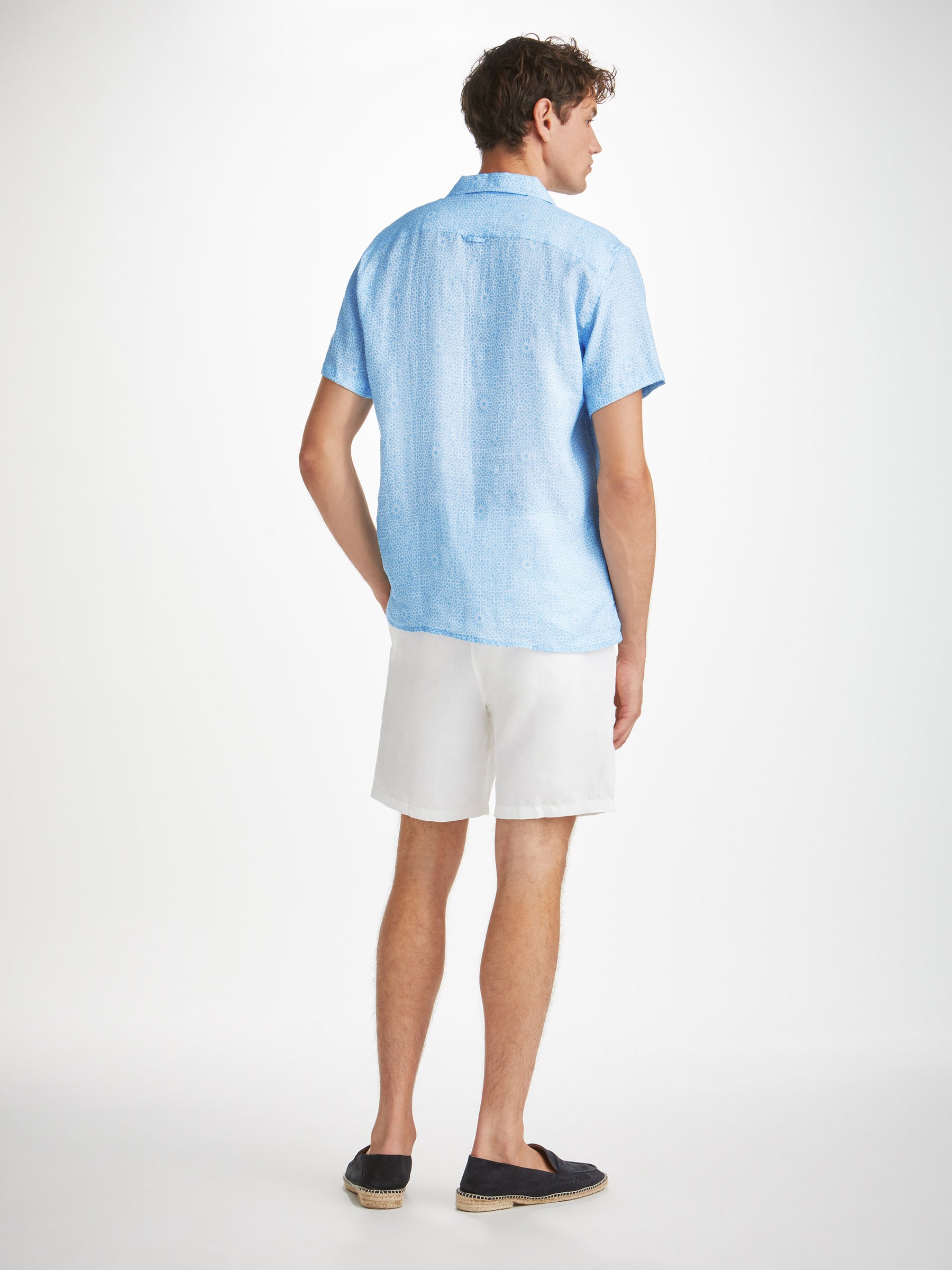 Men's Shirt Milan 23 Linen Blue