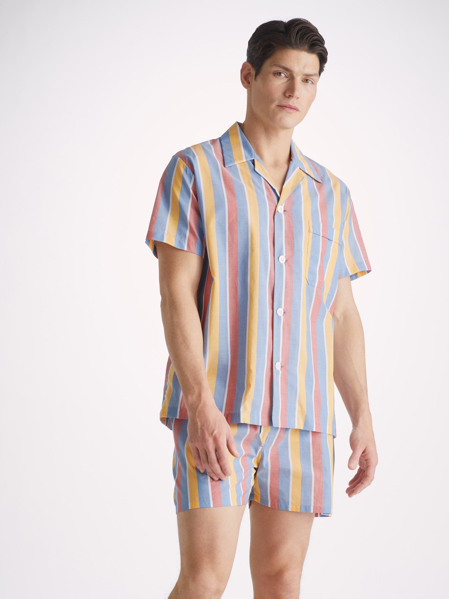 Men's Short Pyjamas Amalfi 19 Cotton Batiste Multi