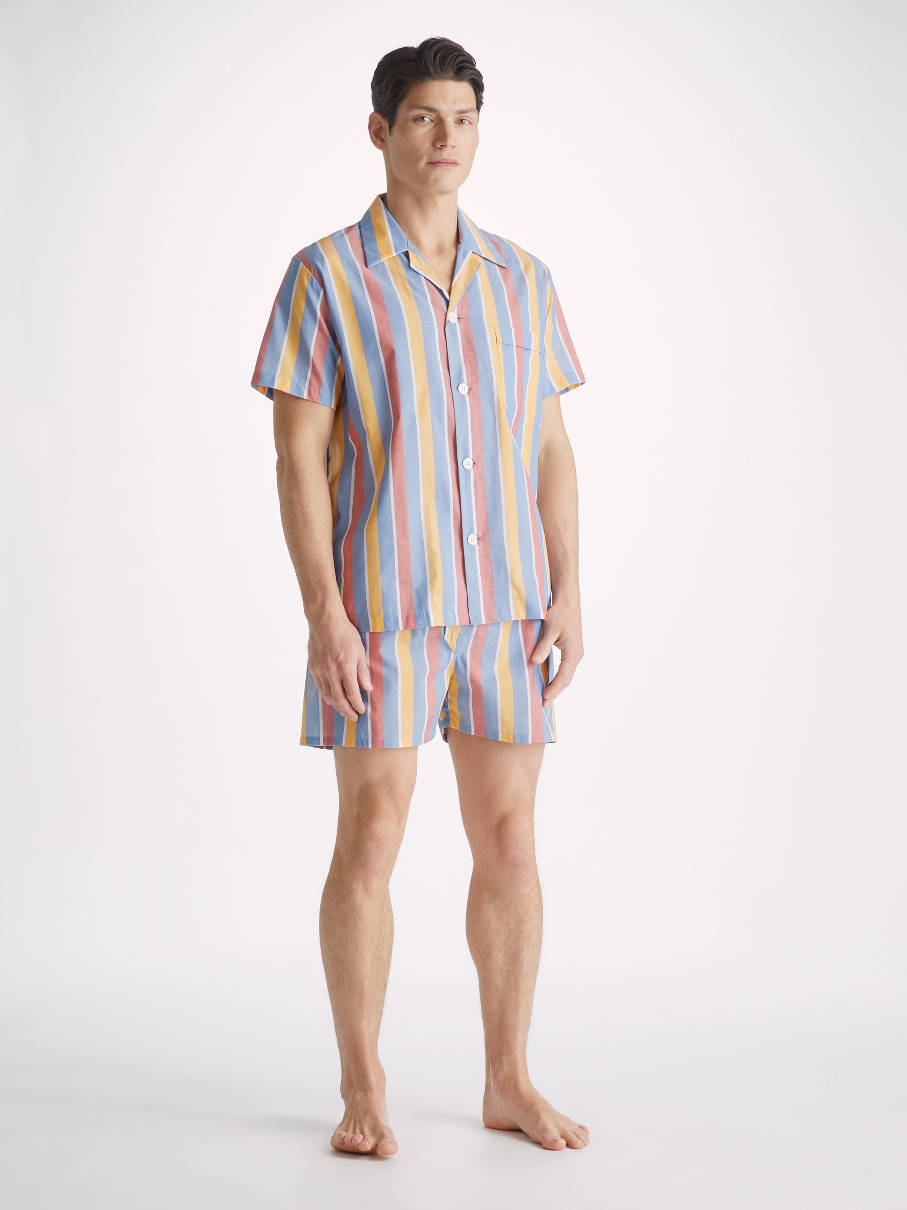 Men's Short Pyjamas Amalfi 19 Cotton Batiste Multi