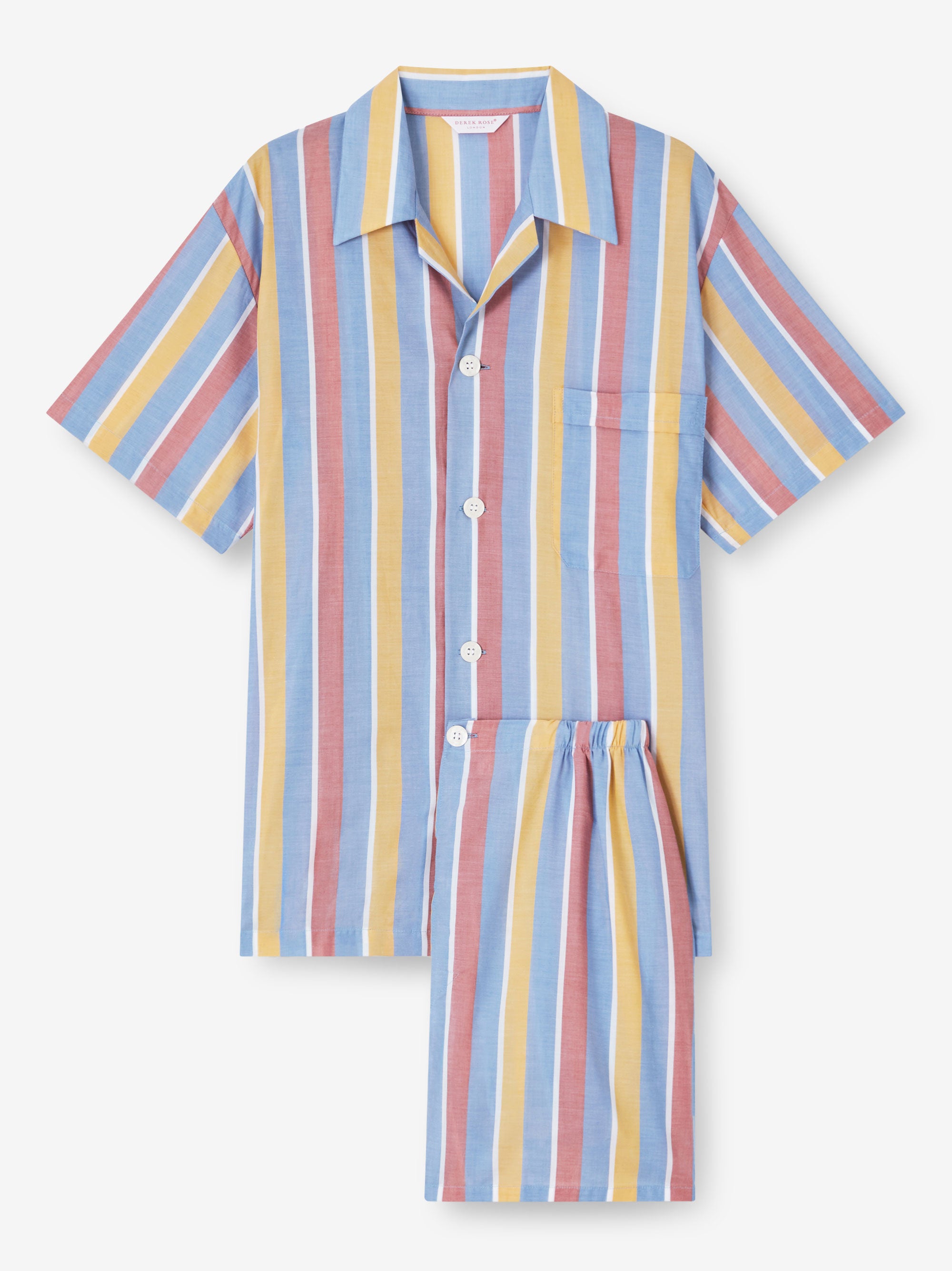 Men's Short Pyjamas Amalfi 19 Cotton Batiste Multi