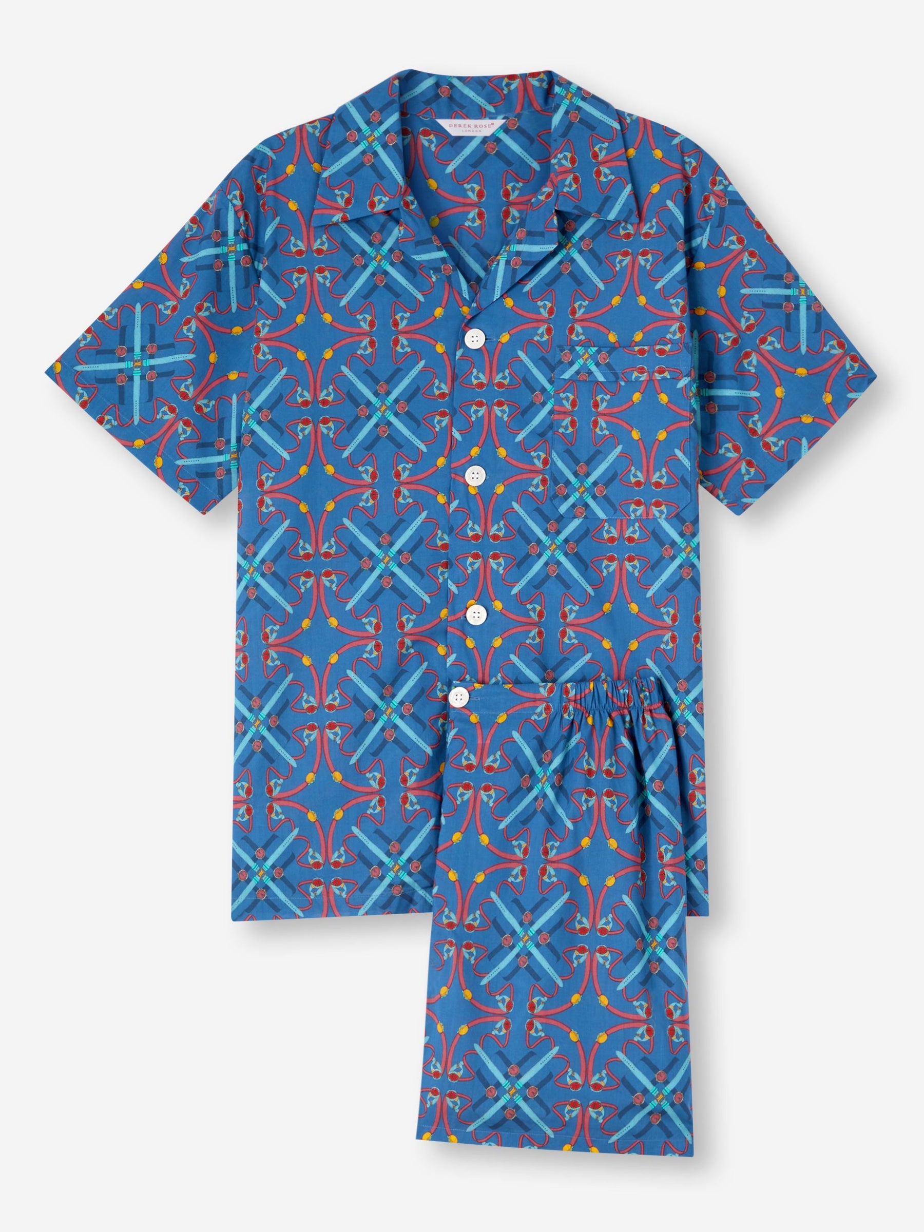 Men's Short Pyjamas Ledbury 64 Cotton Batiste Multi