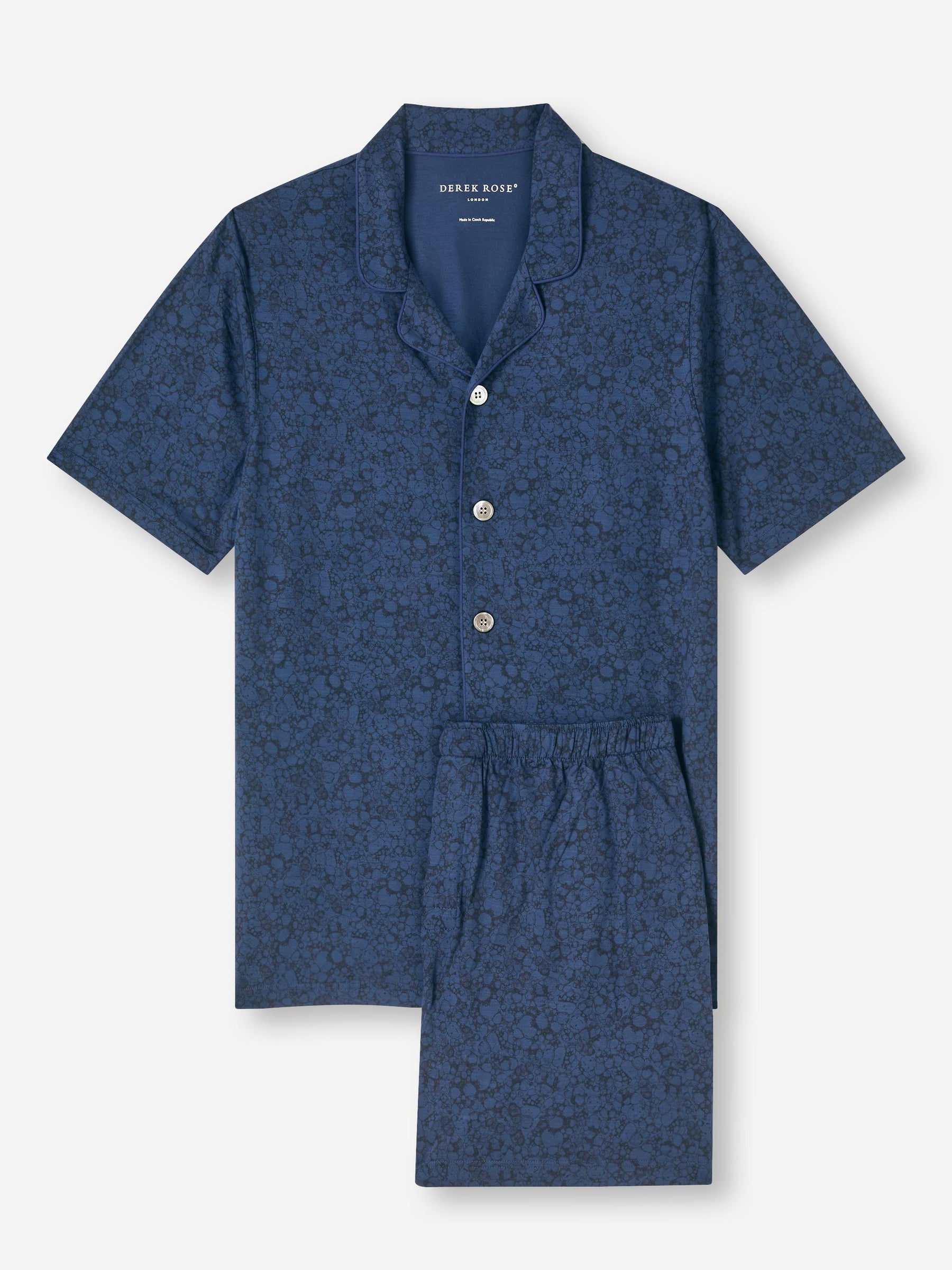 Men's Short Pyjamas London 10 Micro Modal Navy