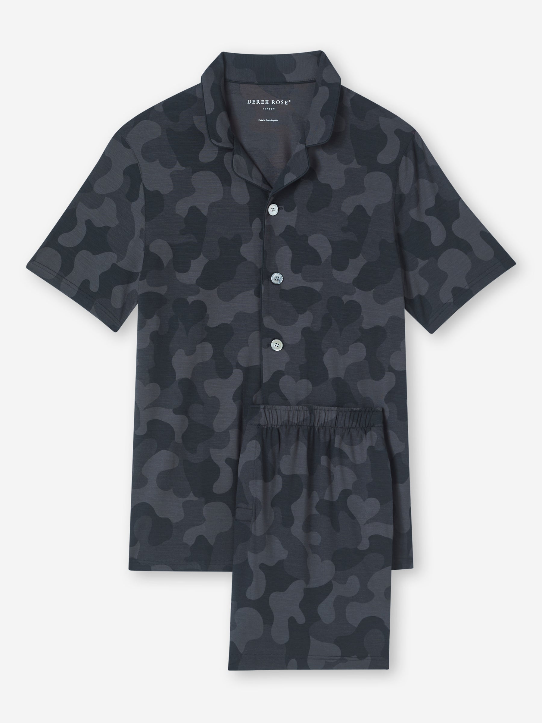 Men's Short Pyjamas London 11 Micro Modal Black
