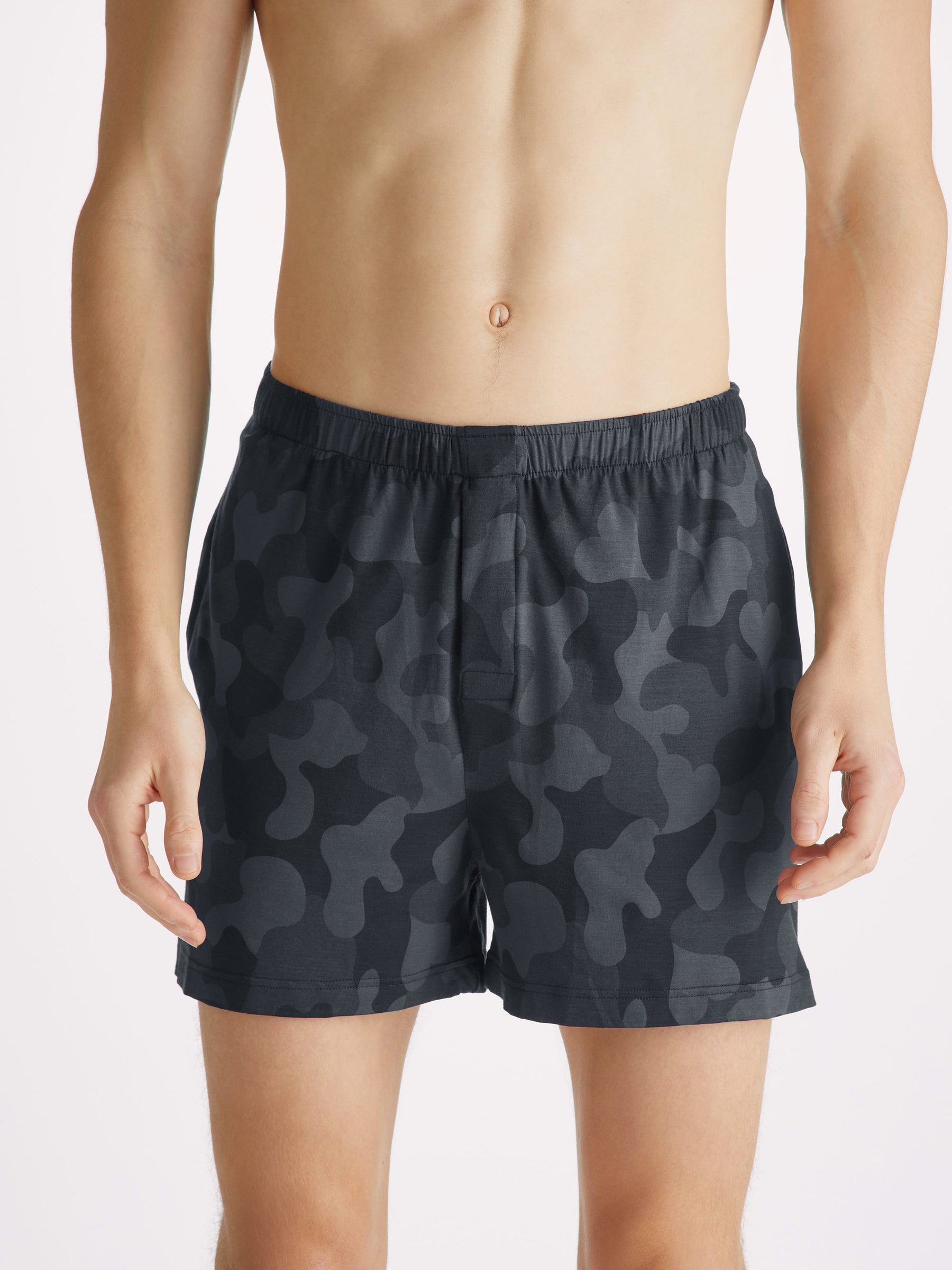Men's Short Pyjamas London 11 Micro Modal Black