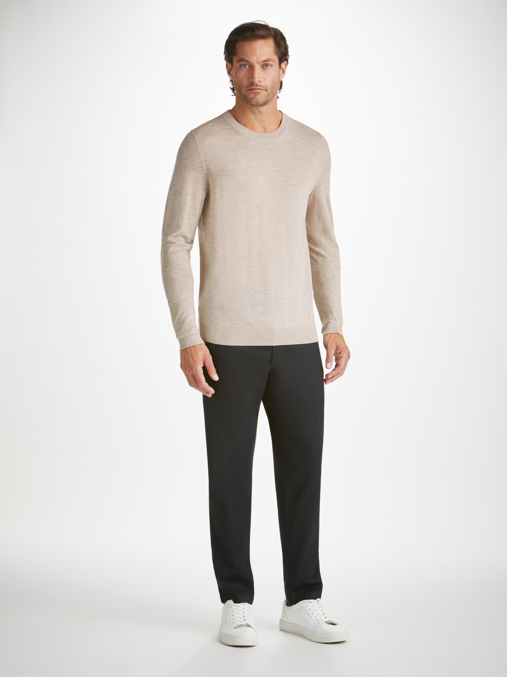 Men's Sweater Orson Merino Wool Oat